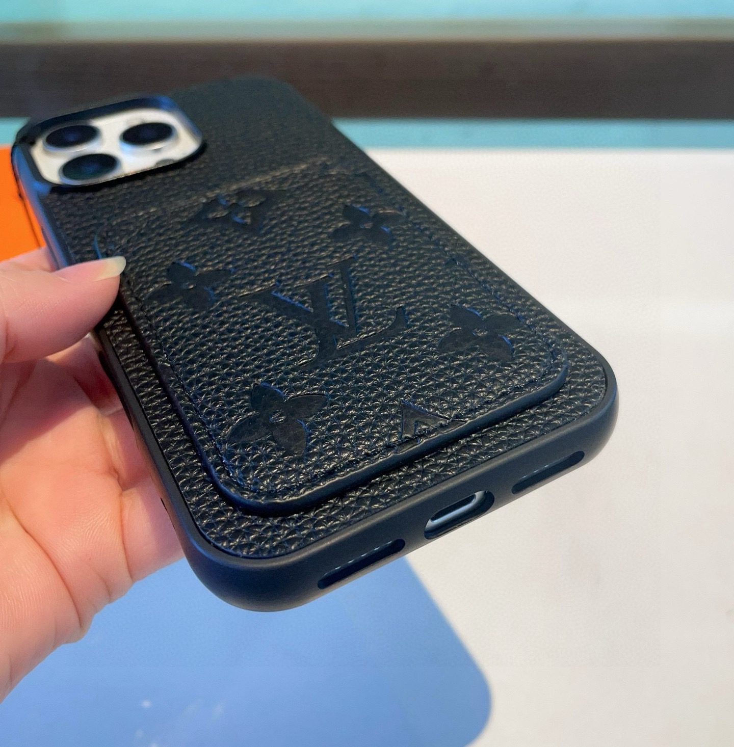 🔥Lv新款手机壳 二合一全包手机壳 荔枝纹压花插卡款手机壳 精美吊牌 手感舒适[强]型号：为了不出现报错