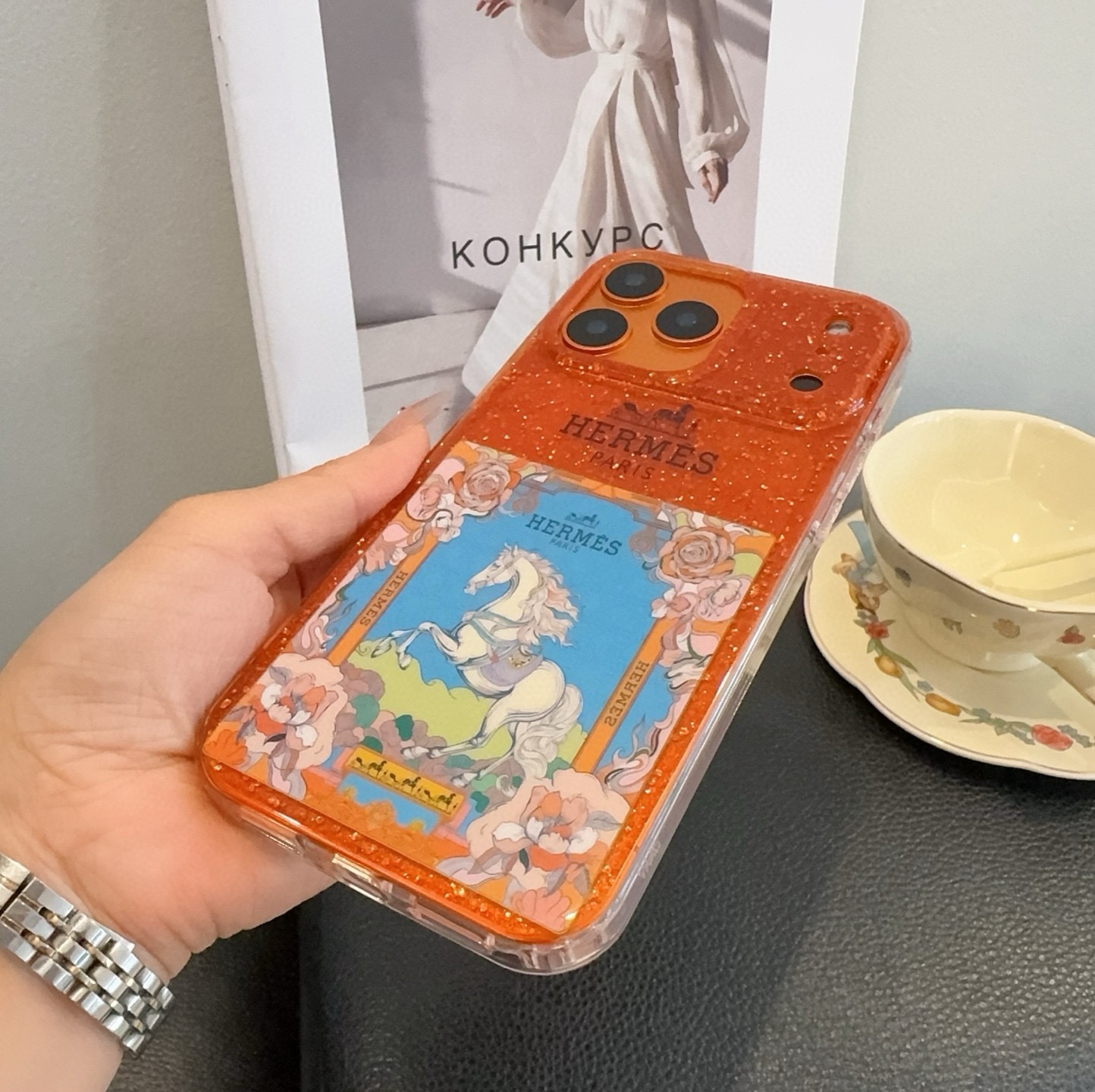 星宇橙系列 （马上有钱）爱马仕手机壳 型号：为了不出现报错型号，请打开本机查看手机设置显示的型号⚠️⚠️