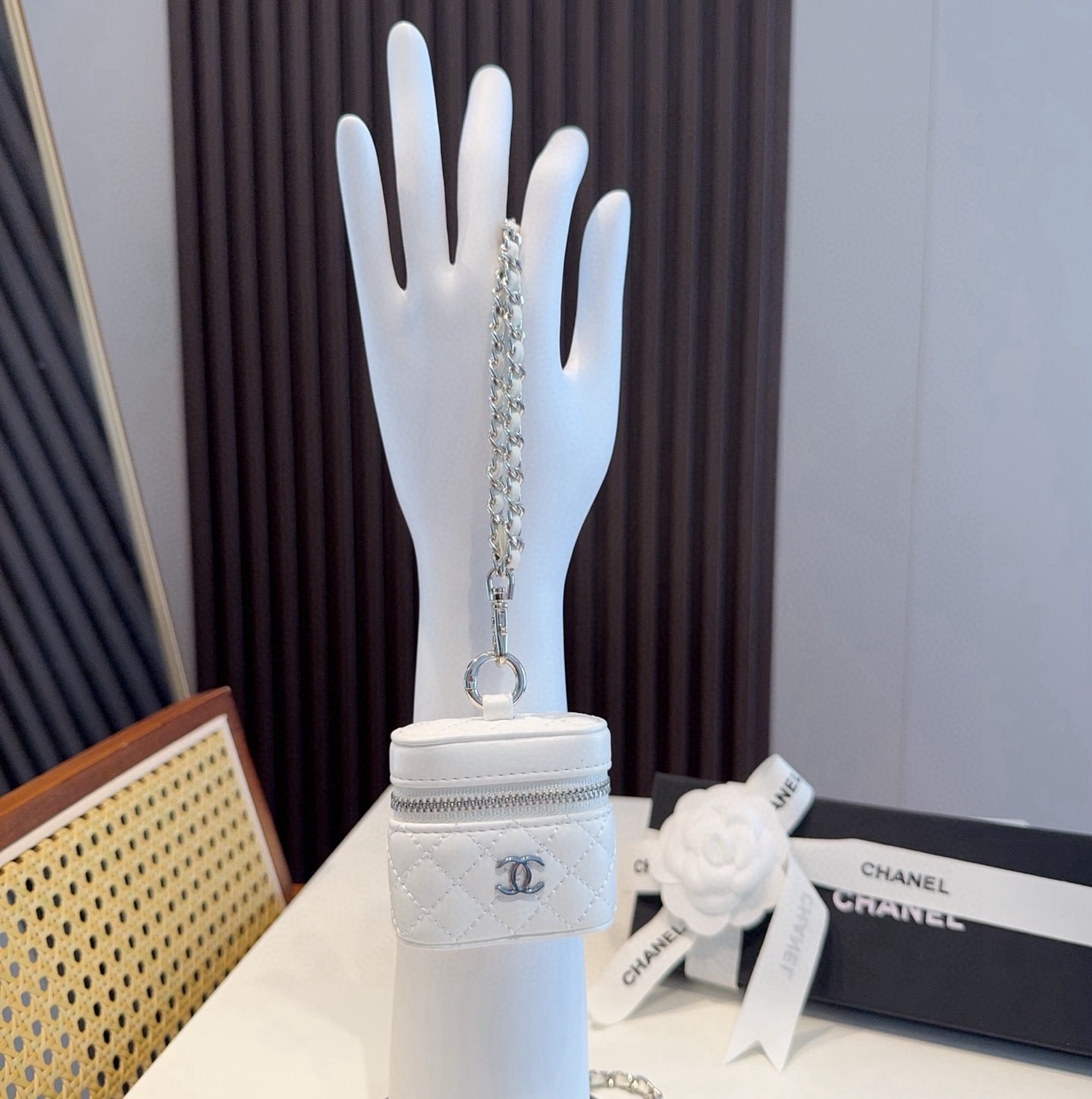 ❤️香奈儿CHANEL mini斜挎包包 通用耳机包💥官网1:1耳机包 时尚迷你包包，链条⛓️挂绳可拆卸