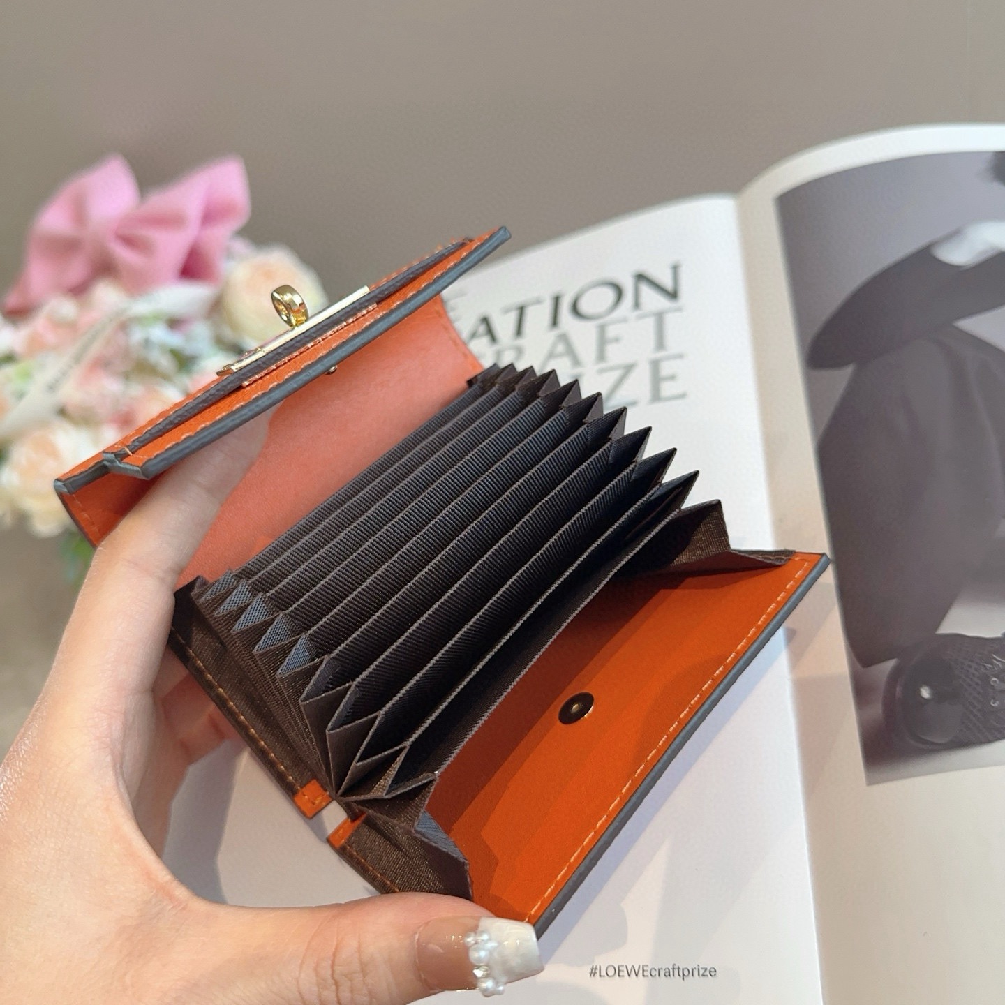 🔥爱马仕真皮卡包 零钱包 头层牛皮 典雅风琴式 11卡位 手感真的很赞❗️