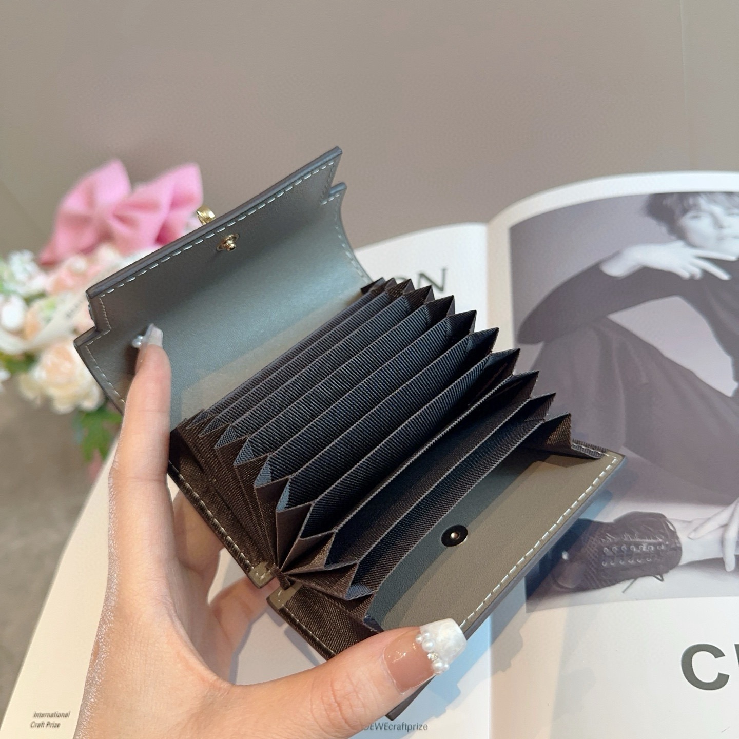 🔥爱马仕真皮卡包 零钱包 头层牛皮 典雅风琴式 11卡位 手感真的很赞❗️