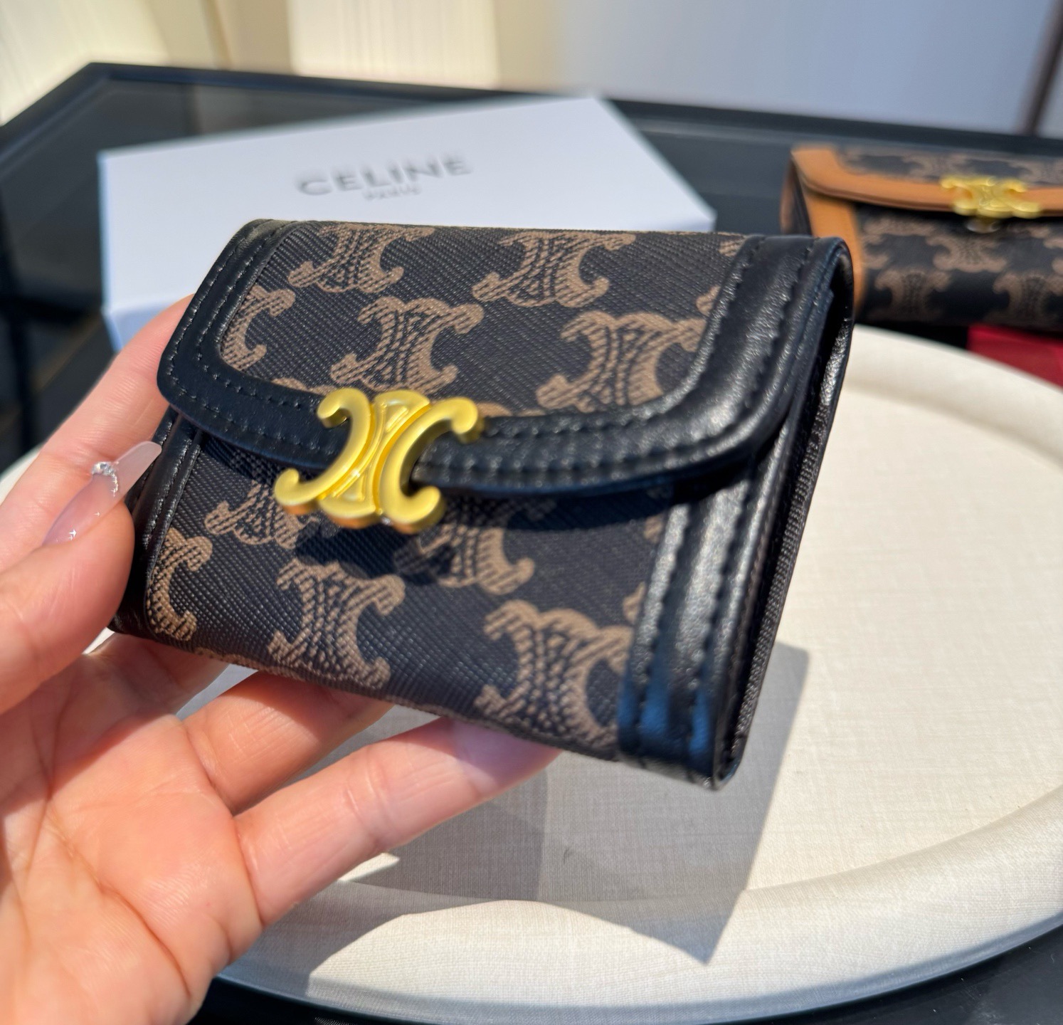 🔥赛琳卡包 零钱包 典雅风琴包卡包 手感真的很赞❗️