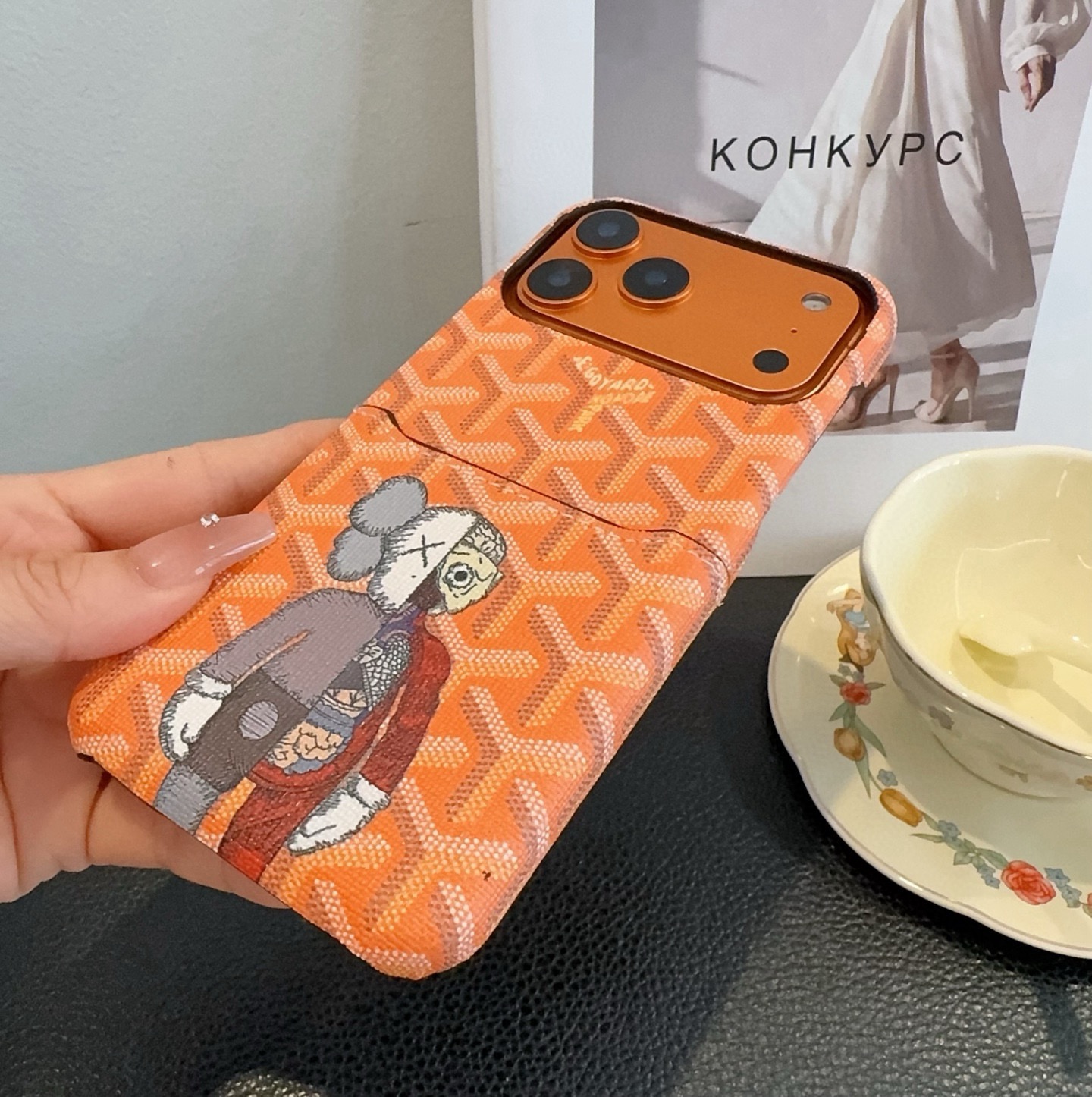 🔥Goyard戈雅插卡手机壳 卡包手机壳 官网同步更新型号：为了不出现报错型号，请打开本机查看手机设置显