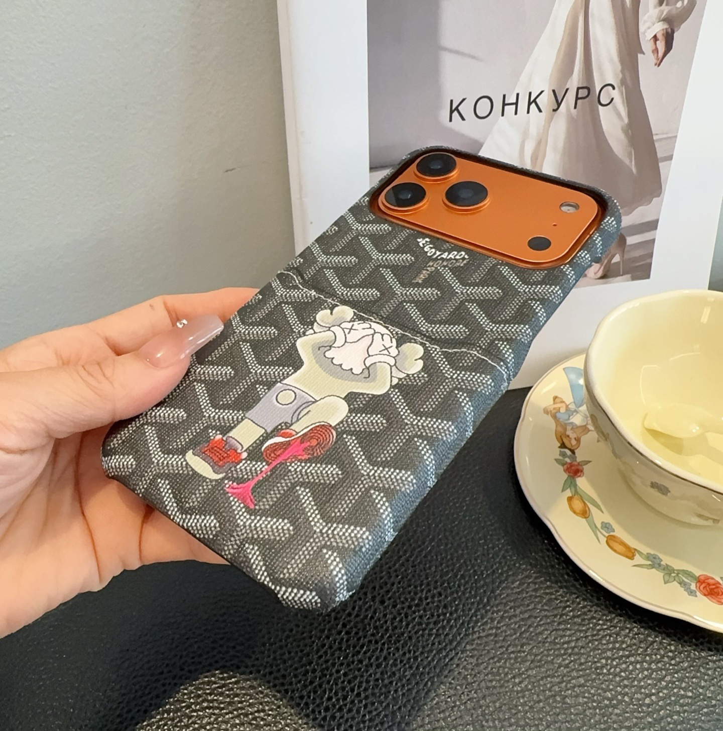 🔥Goyard戈雅插卡手机壳 卡包手机壳 官网同步更新型号：为了不出现报错型号，请打开本机查看手机设置显