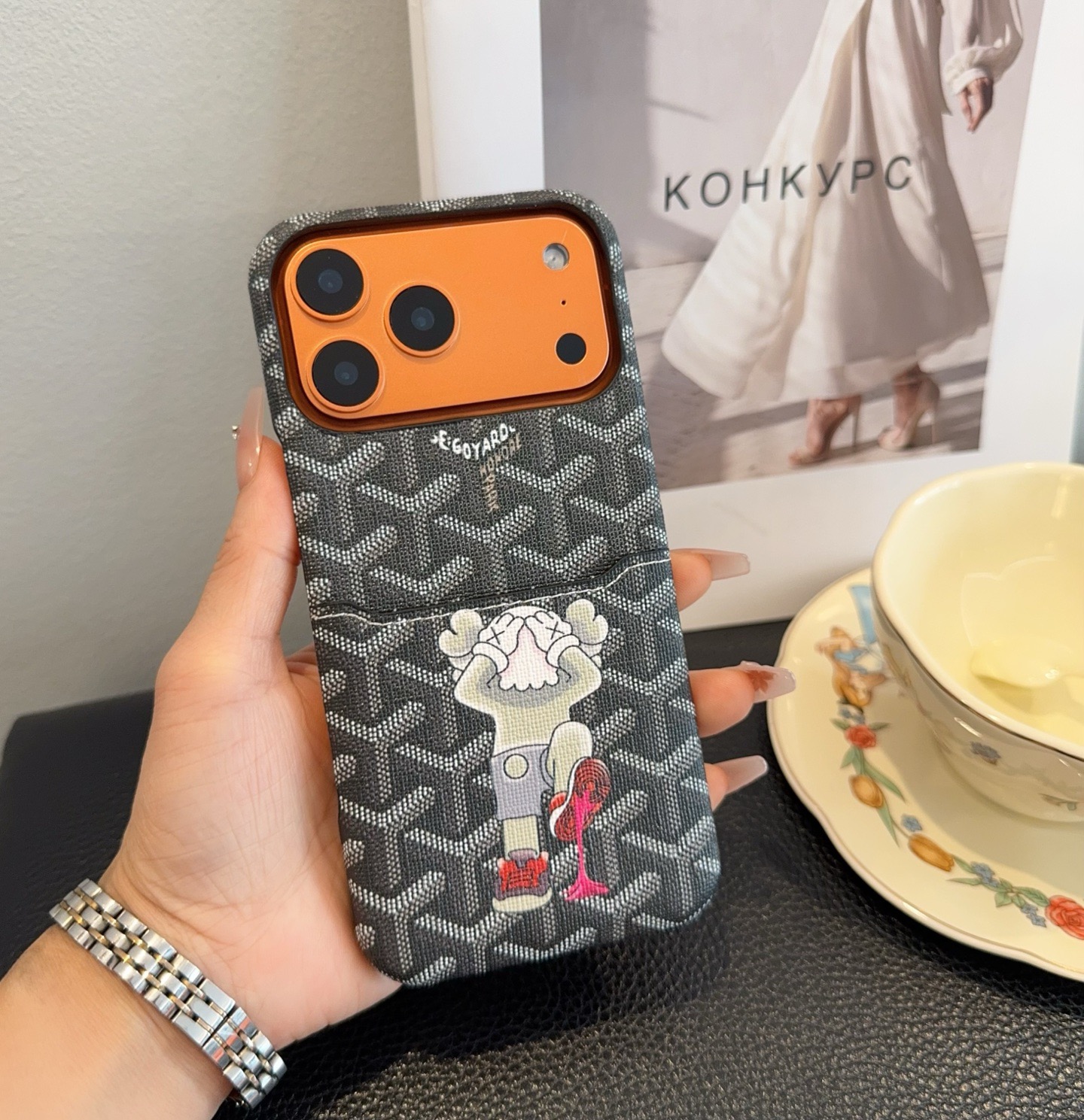 🔥Goyard戈雅插卡手机壳 卡包手机壳 官网同步更新型号：为了不出现报错型号，请打开本机查看手机设置显