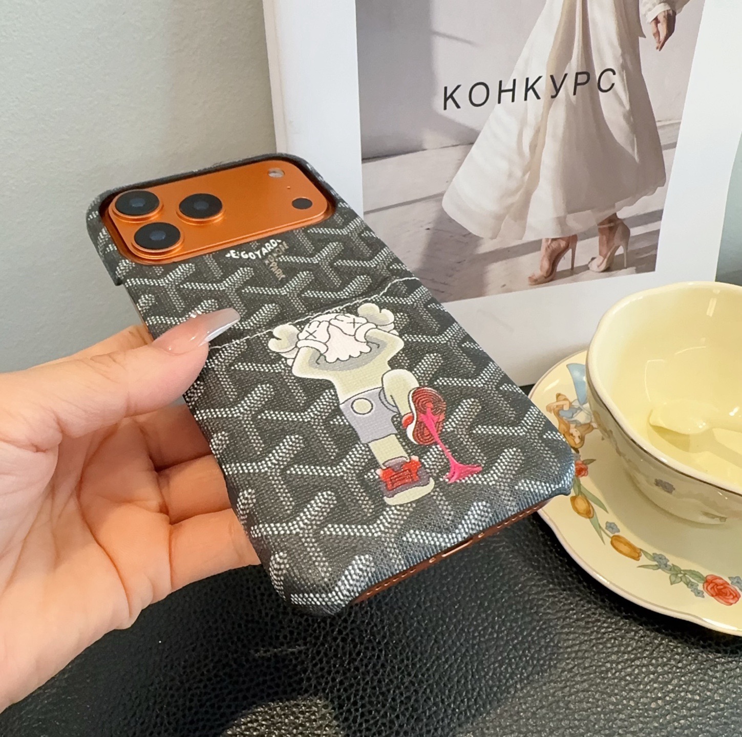 🔥Goyard戈雅插卡手机壳 卡包手机壳 官网同步更新型号：为了不出现报错型号，请打开本机查看手机设置显