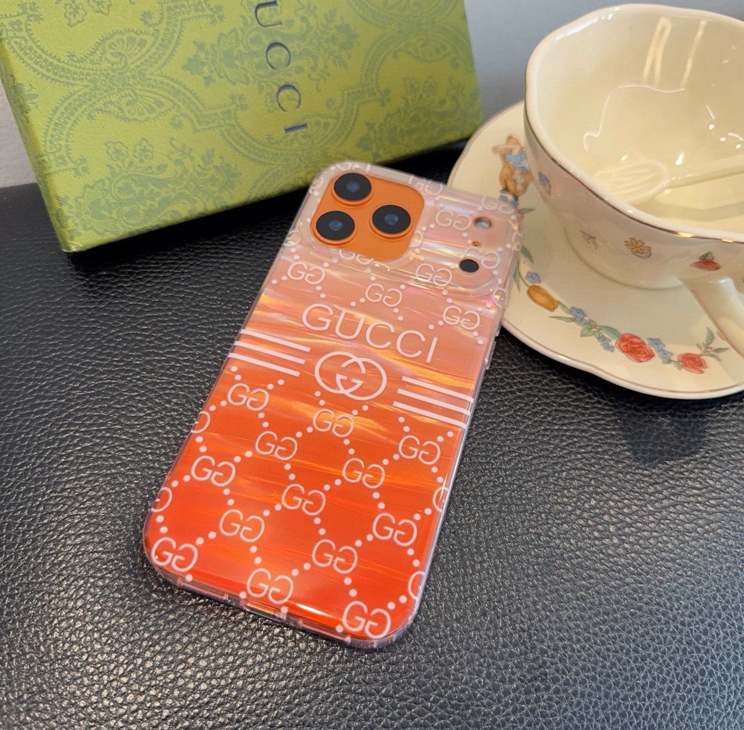 星宇橙系列 古驰 手机壳型号：为了不出现报错型号，请打开本机查看手机设置显示的型号⚠️⚠️⚠️iPhon