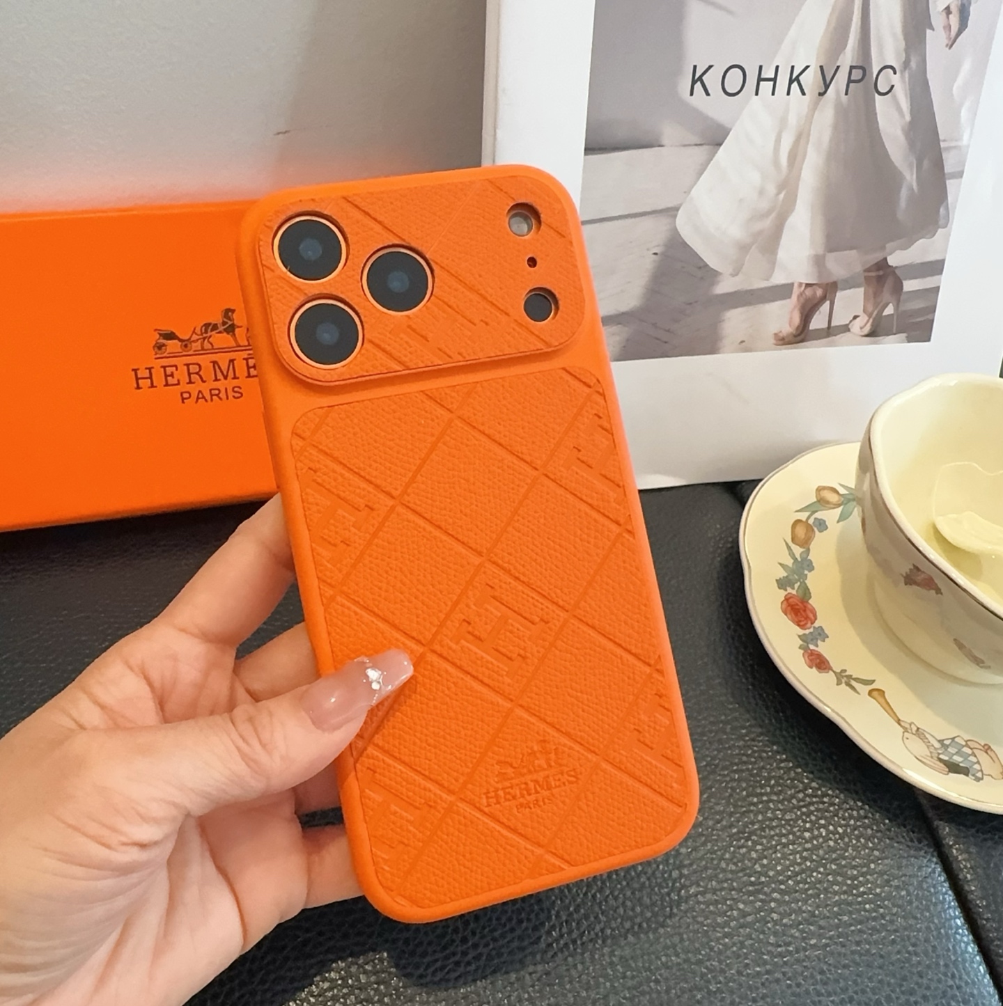 星宇橙系列 爱马仕全包手机壳型号：为了不出现报错型号，请打开本机查看手机设置显示的型号⚠️⚠️⚠️iPh