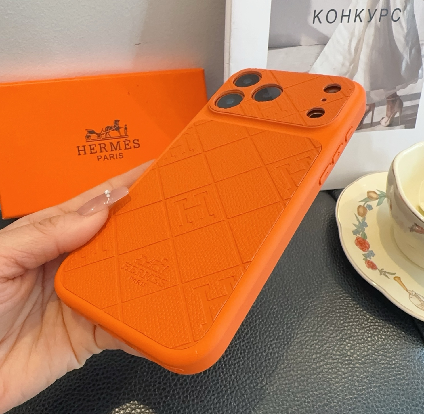 星宇橙系列 爱马仕全包手机壳型号：为了不出现报错型号，请打开本机查看手机设置显示的型号⚠️⚠️⚠️iPh