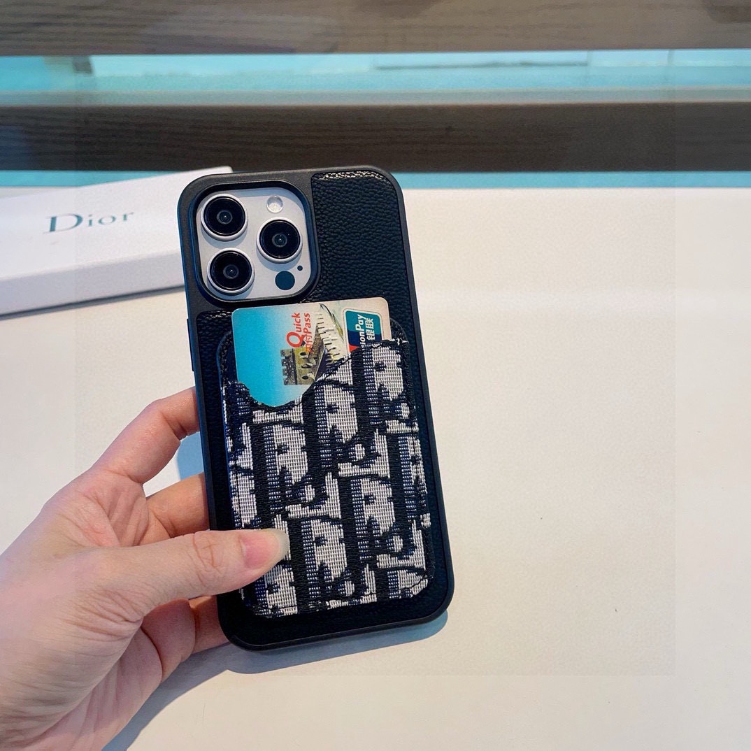 🔥Dior迪奥卡包手机壳 荔枝纹磁吸壳➕磁吸卡包型号：为了不出现报错型号，请打开本机查看手机设置显示的型