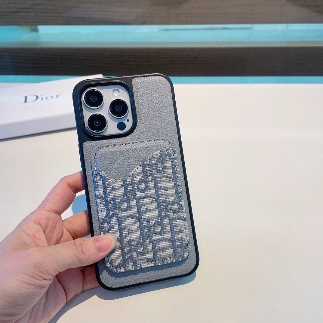 🔥Dior迪奥卡包手机壳 荔枝纹磁吸壳➕磁吸卡包型号：为了不出现报错型号，请打开本机查看手机设置显示的型