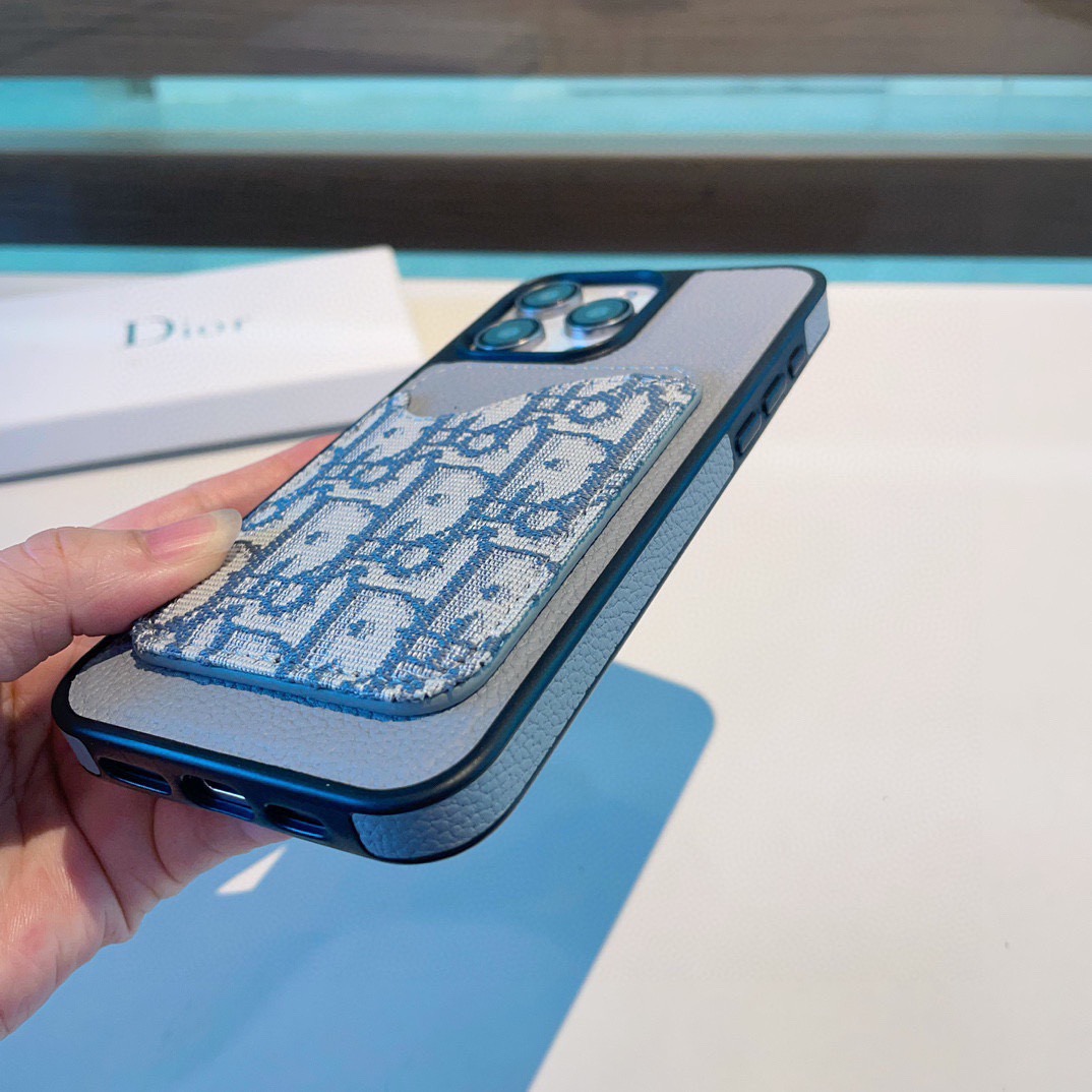 🔥Dior迪奥卡包手机壳 荔枝纹磁吸壳➕磁吸卡包型号：为了不出现报错型号，请打开本机查看手机设置显示的型