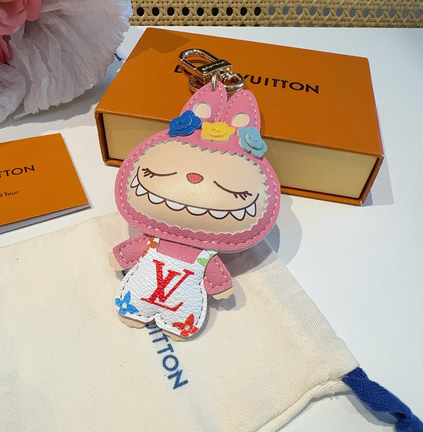 🔥拉布布挂件公仔钥匙扣，LV钥匙扣，包包挂饰