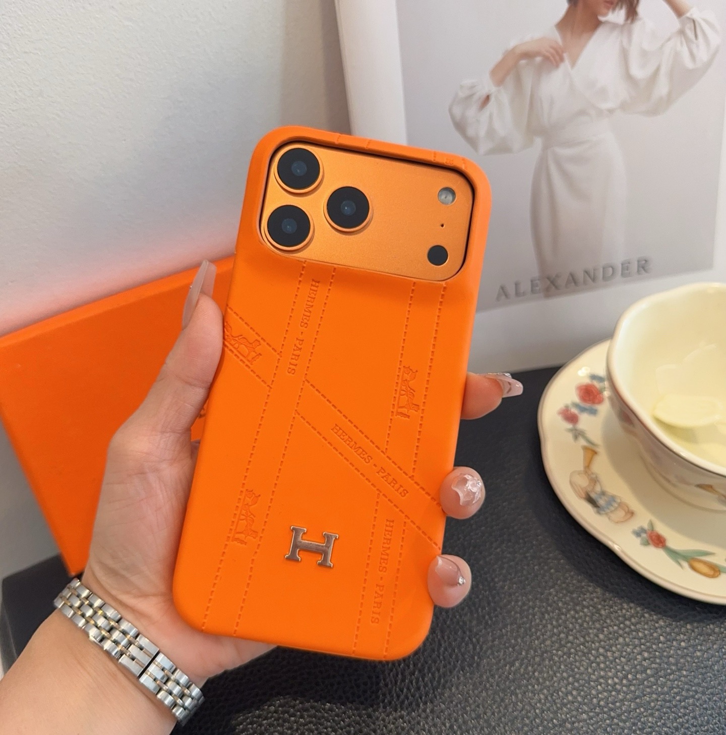 ✨✨新款上架爱马仕 Hermes手机壳 星宇橙系列手机壳型号：为了不出现报错型号，请打开本机查看手机设置