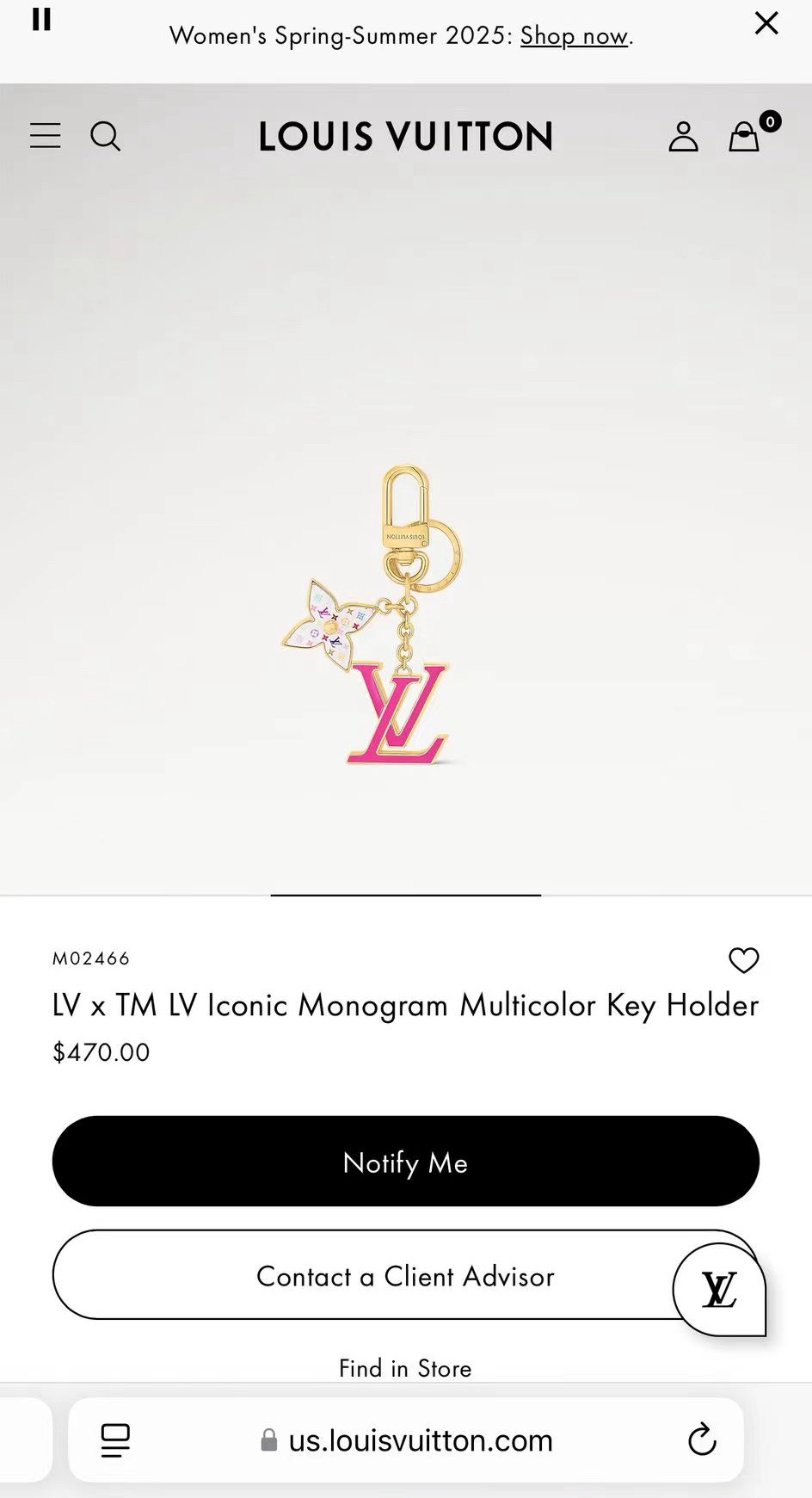 🔥村上隆三彩系列 白三彩 黑三彩 老花 LV 钥匙扣 SPring Street 包饰与钥匙扣 包包挂件