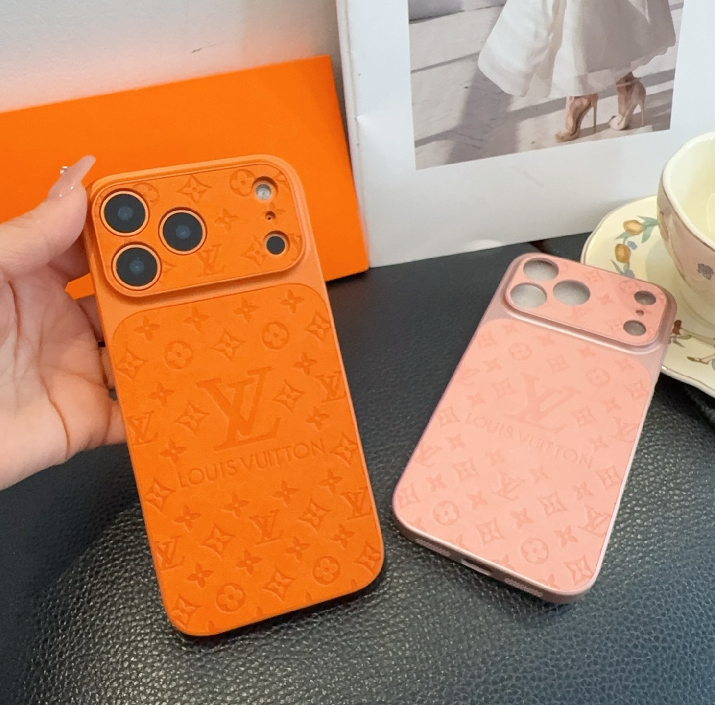 🔥Lv精孔全包手机壳 ，LV秒变皮质手机壳型号：为了不出现报错型号，请打开本机查看手机设置显示的型号⚠️