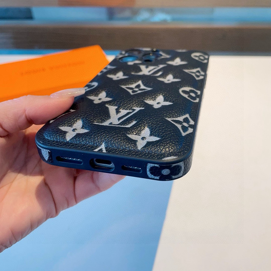 特批🉐️✨lv官网同款手机壳 气垫压印全包侧贴壳 气垫手感饱满舒适[强]型号：为了不出现报错型号，请打开