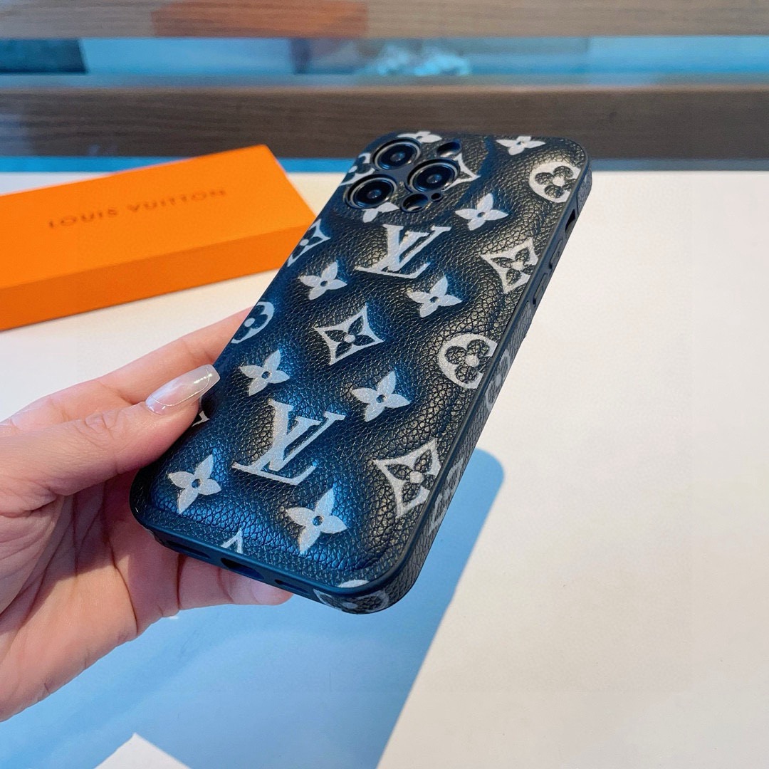 特批🉐️✨lv官网同款手机壳 气垫压印全包侧贴壳 气垫手感饱满舒适[强]型号：为了不出现报错型号，请打开