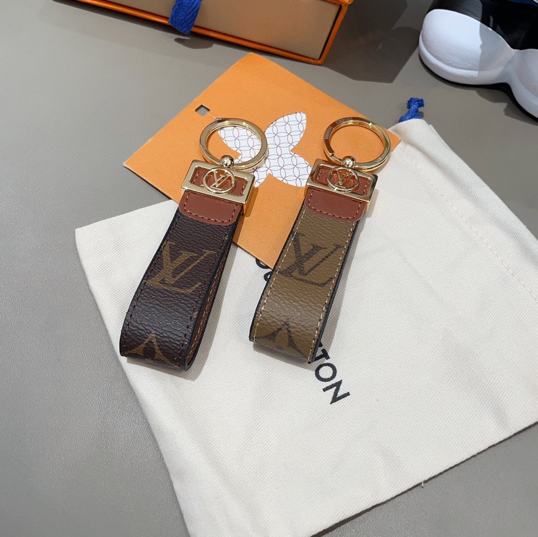 🔥爆款推荐 驴家达芙妮系列老花钥匙扣 车钥匙扣 DauPhine Dragonne 钥匙扣彰显金属匠艺与