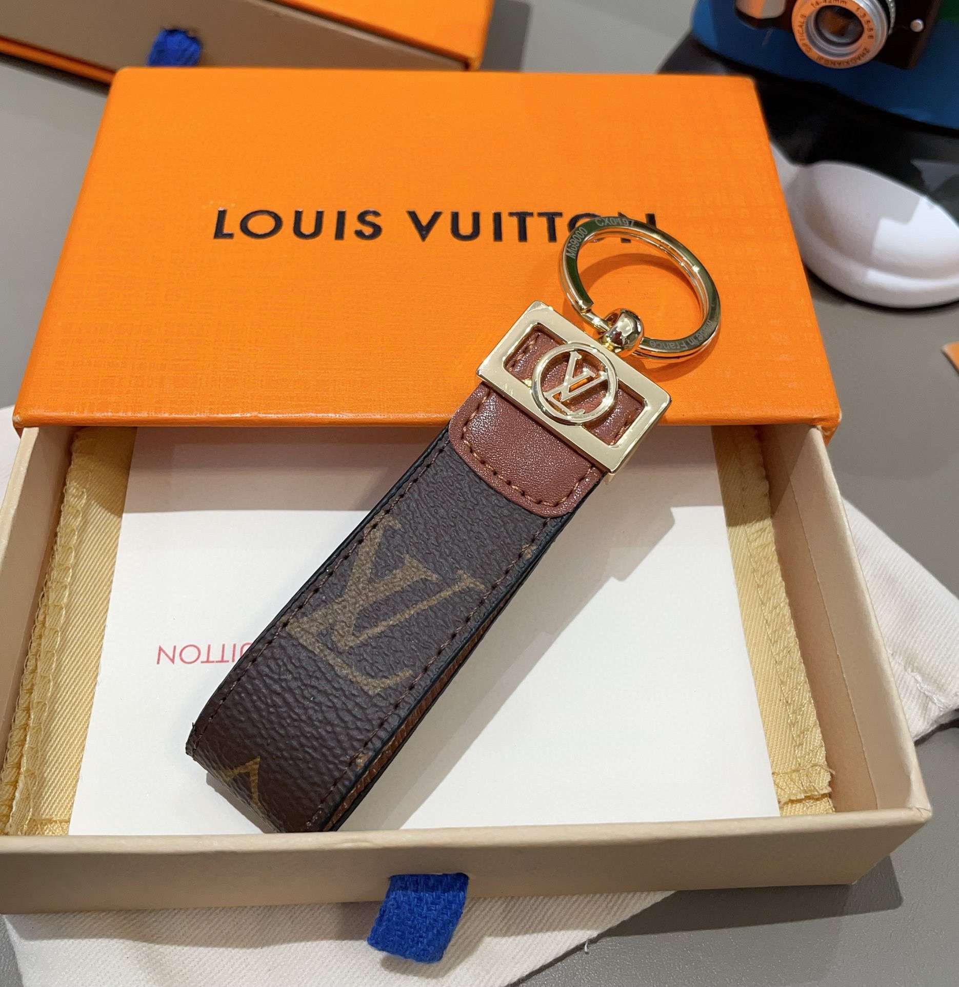 🔥爆款推荐 驴家达芙妮系列老花钥匙扣 车钥匙扣 DauPhine Dragonne 钥匙扣彰显金属匠艺与