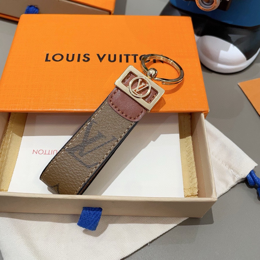 🔥爆款推荐 驴家达芙妮系列老花钥匙扣 车钥匙扣 DauPhine Dragonne 钥匙扣彰显金属匠艺与