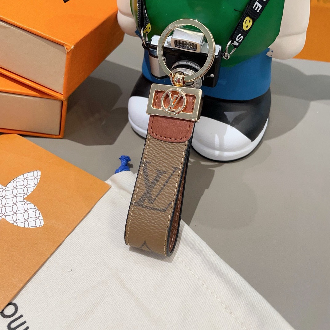 🔥爆款推荐 驴家达芙妮系列老花钥匙扣 车钥匙扣 DauPhine Dragonne 钥匙扣彰显金属匠艺与