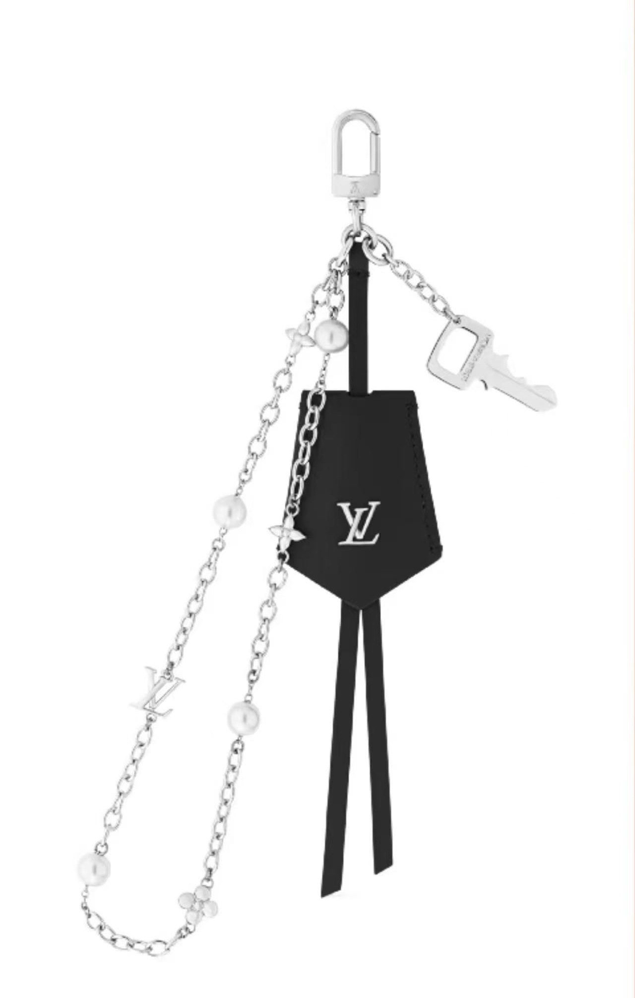 LV钥匙扣 官网新款 包包链条挂件 多功能链条 包饰&包包挂件本款链条包饰出自路易威登为耀目链条交错排布