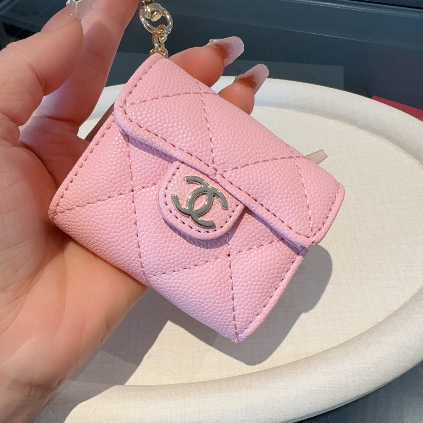 ❤️香奈儿CHANEL经典C3耳机包通用款💥官网1:1耳机包 时尚迷你包包，蓝牙耳机包，包包挂件！尺寸：