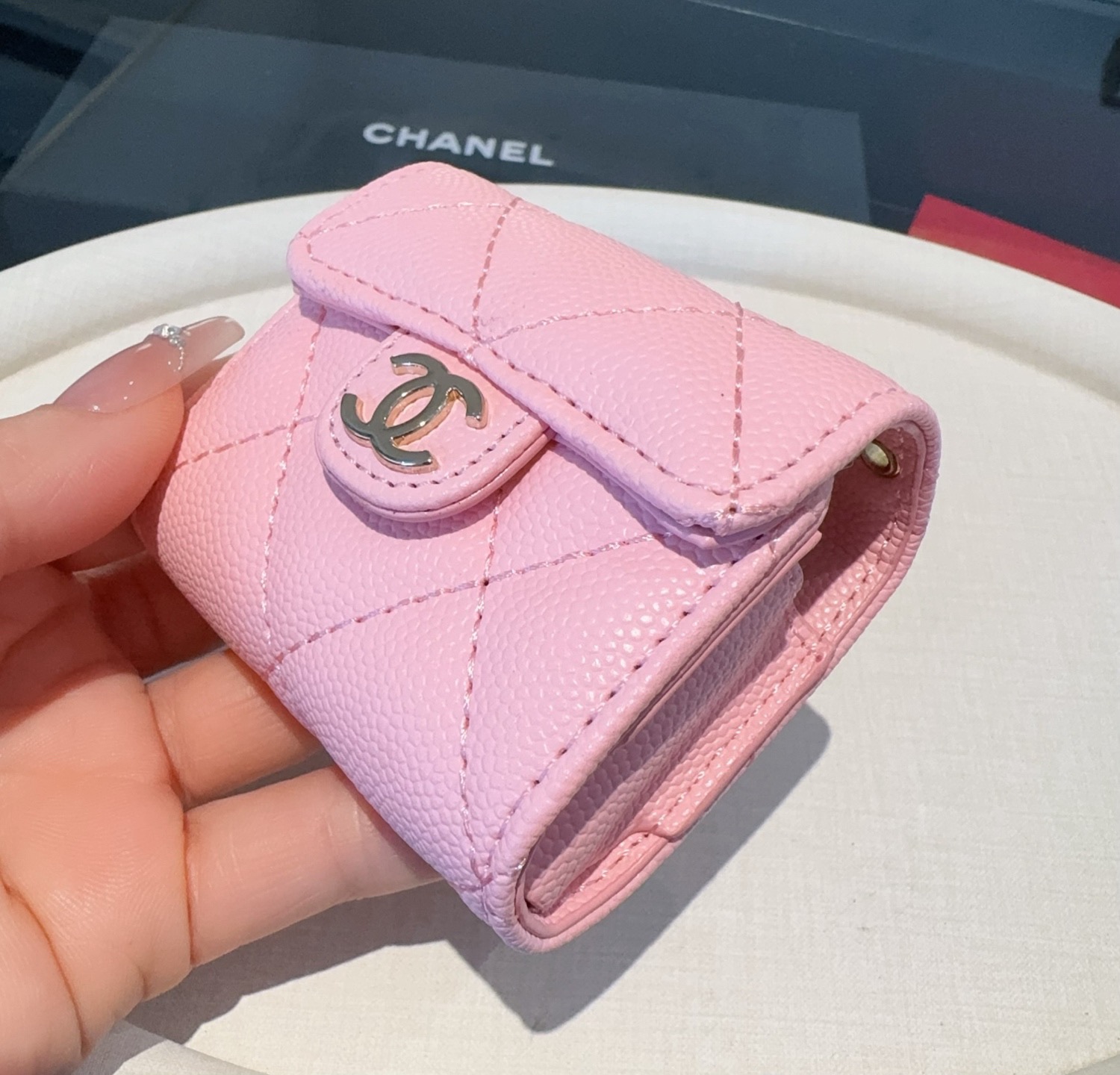 ❤️香奈儿CHANEL经典C3耳机包通用款💥官网1:1耳机包 时尚迷你包包，蓝牙耳机包，包包挂件！尺寸：