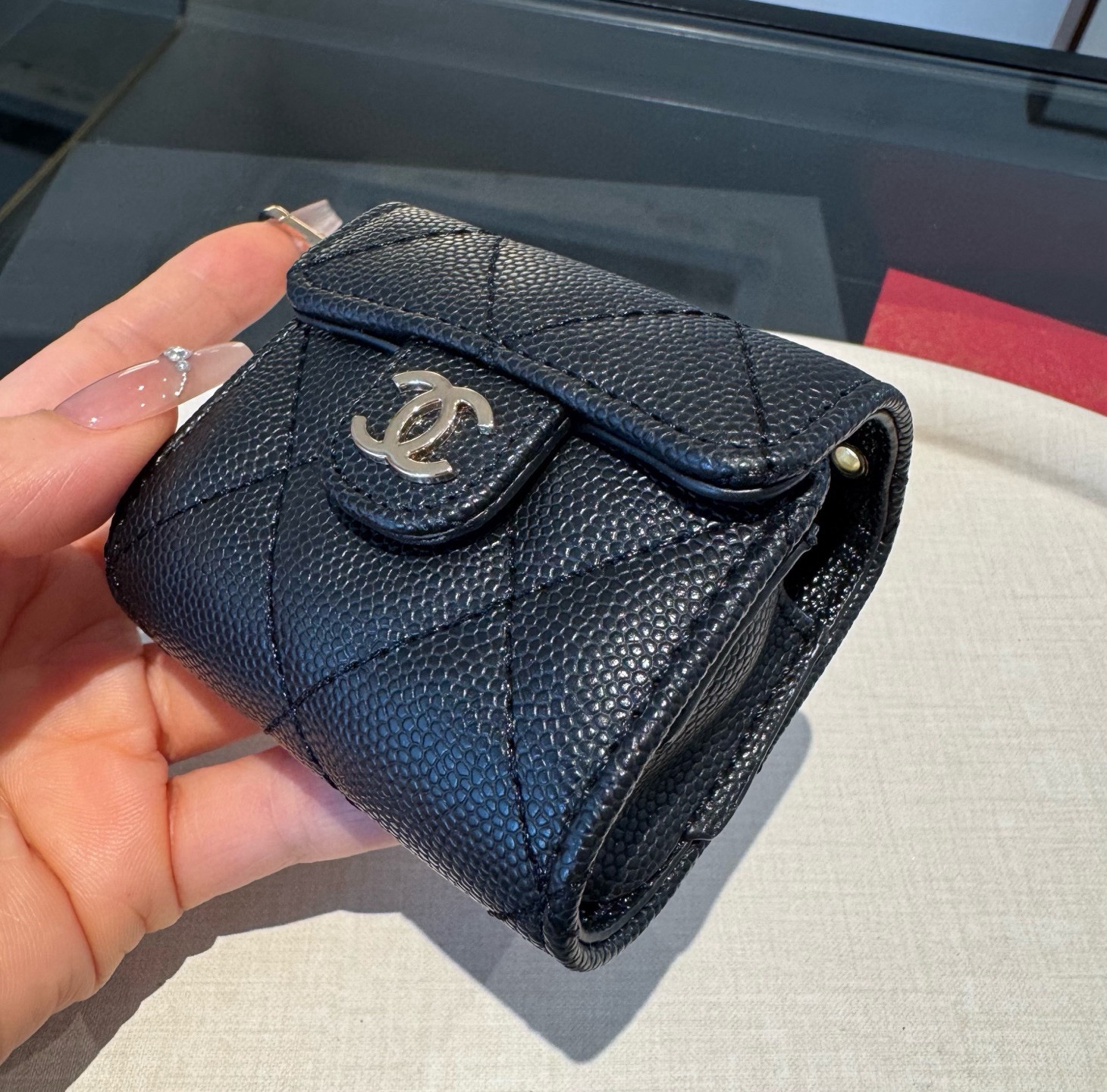 ❤️香奈儿CHANEL经典C3耳机包通用款💥官网1:1耳机包 时尚迷你包包，蓝牙耳机包，包包挂件！尺寸：