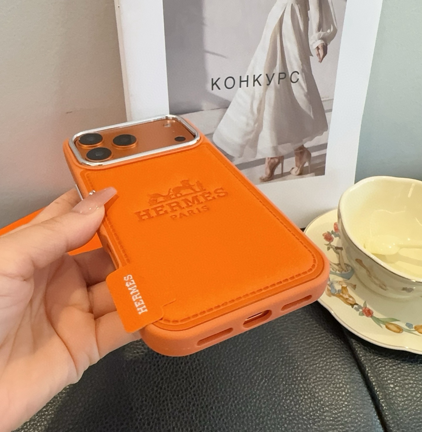 星宇橙系列 爱马仕全包手机壳型号：为了不出现报错型号，请打开本机查看手机设置显示的型号⚠️⚠️⚠️iPh