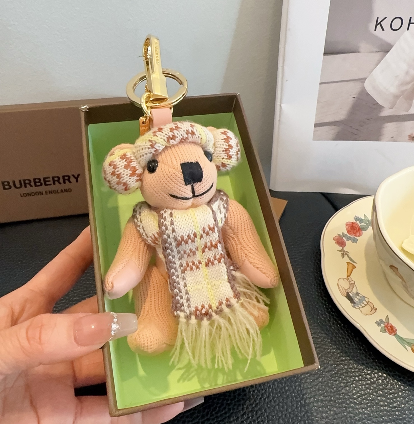 🔥Burberry代工厂小熊🐻挂件，巴宝莉🐻围巾🧣泰迪熊钥匙扣包饰挂件 温柔到心里🥰 准备已久、精致自留