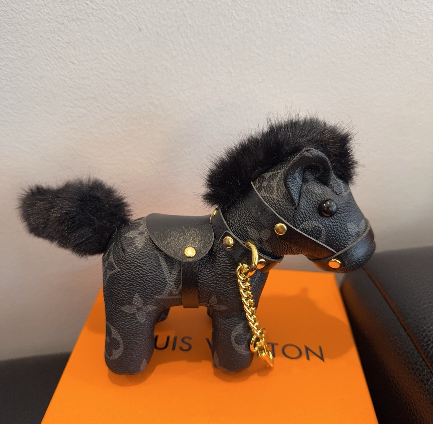 LV钥匙扣老花包包挂件 马上有钱小马🐎挂饰