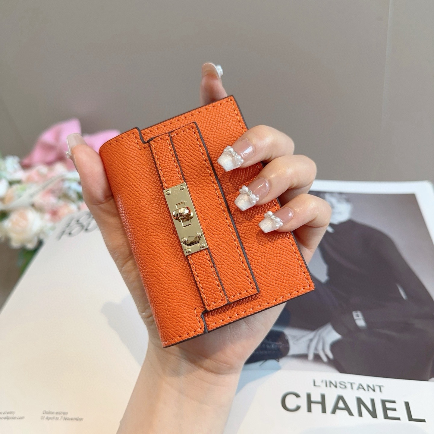 🔥爱马仕真皮卡包 零钱包 头层牛皮 典雅风琴式 11卡位 手感真的很赞❗️