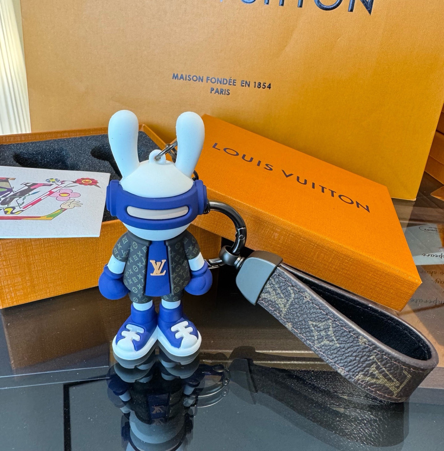 🔥LV兔子公仔钥匙扣 可拆卸当汽车摆件，网红爆款 高档装饰挂件 高版本出货 配包装