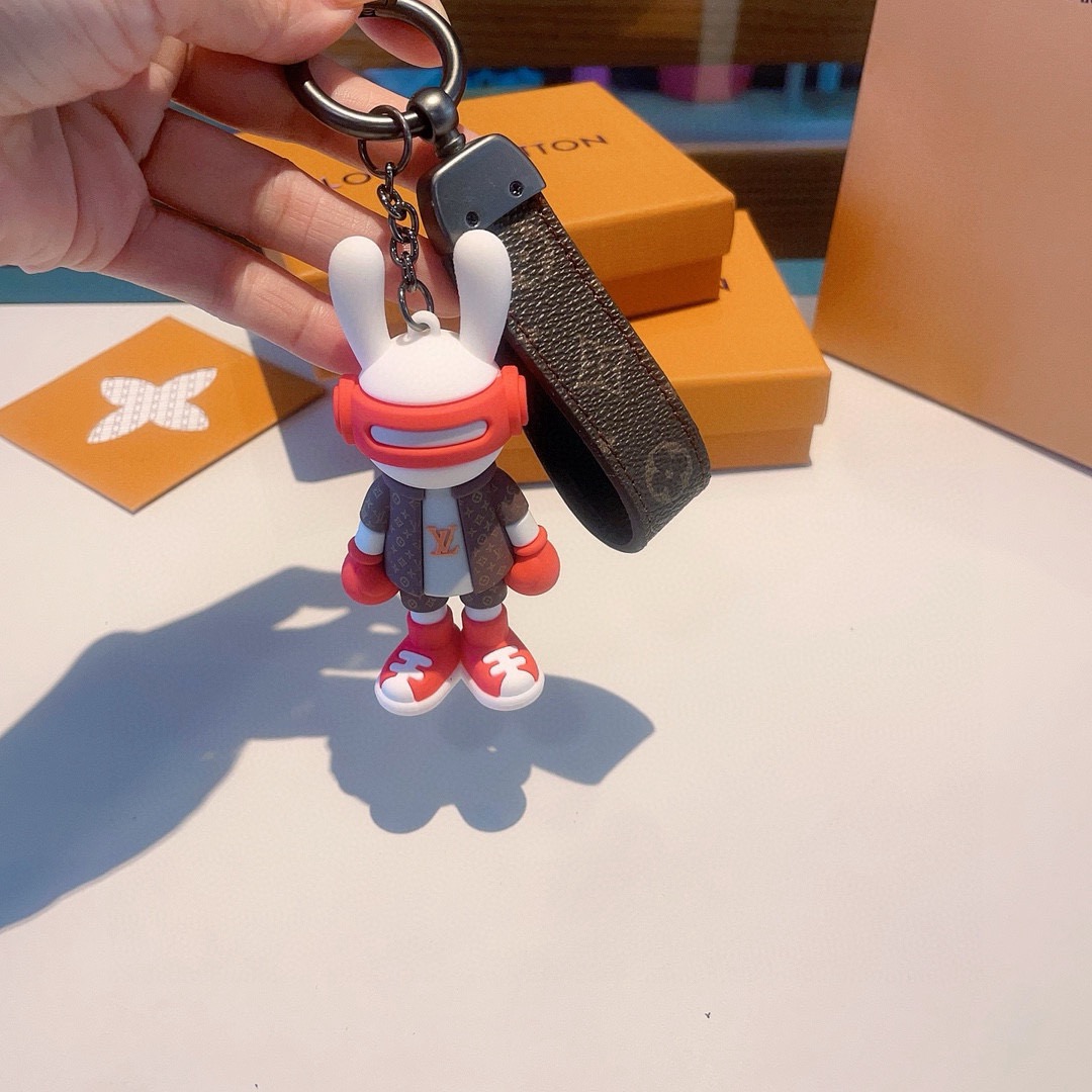 🔥LV兔子公仔钥匙扣 可拆卸当汽车摆件，网红爆款 高档装饰挂件 高版本出货 配包装