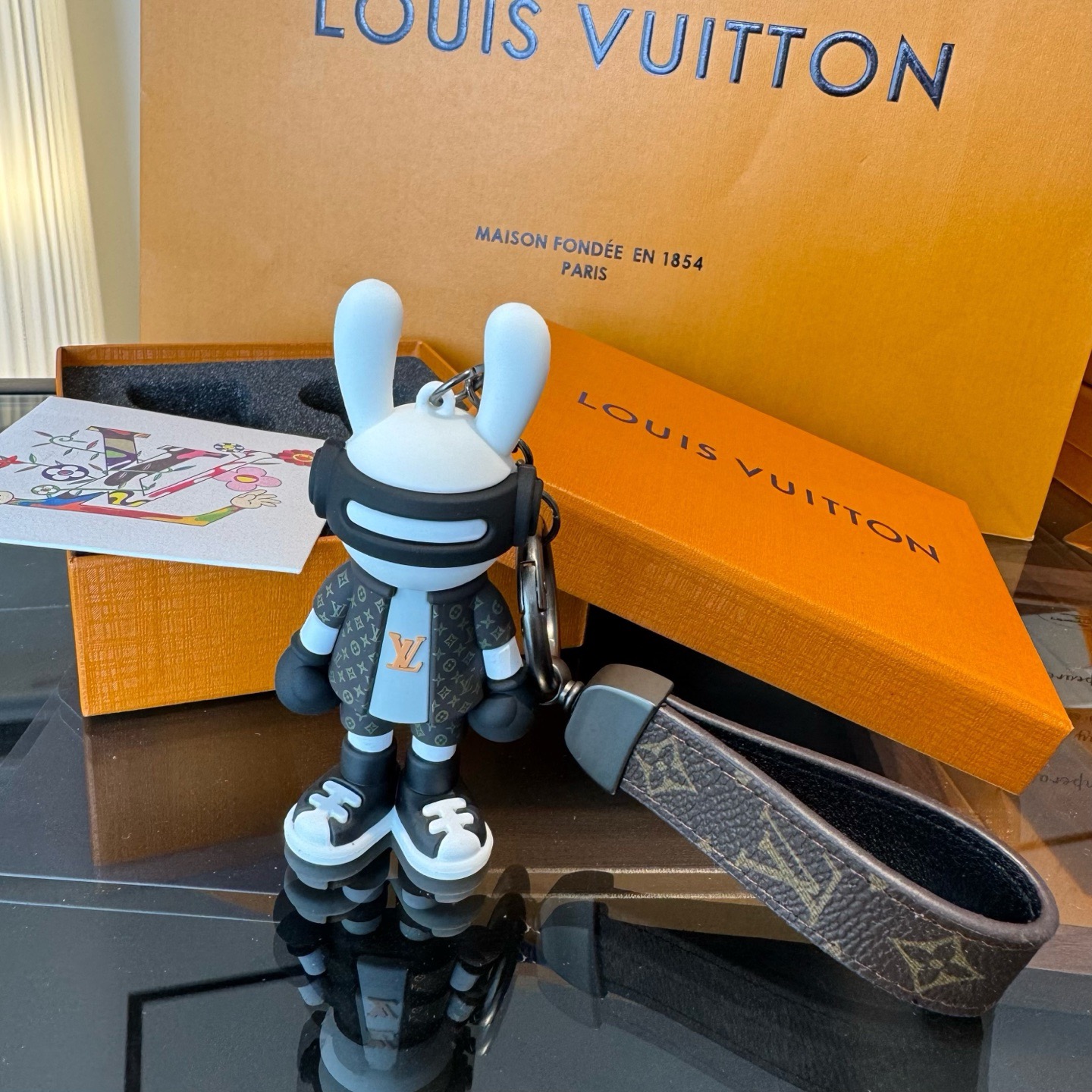 🔥LV兔子公仔钥匙扣 可拆卸当汽车摆件，网红爆款 高档装饰挂件 高版本出货 配包装