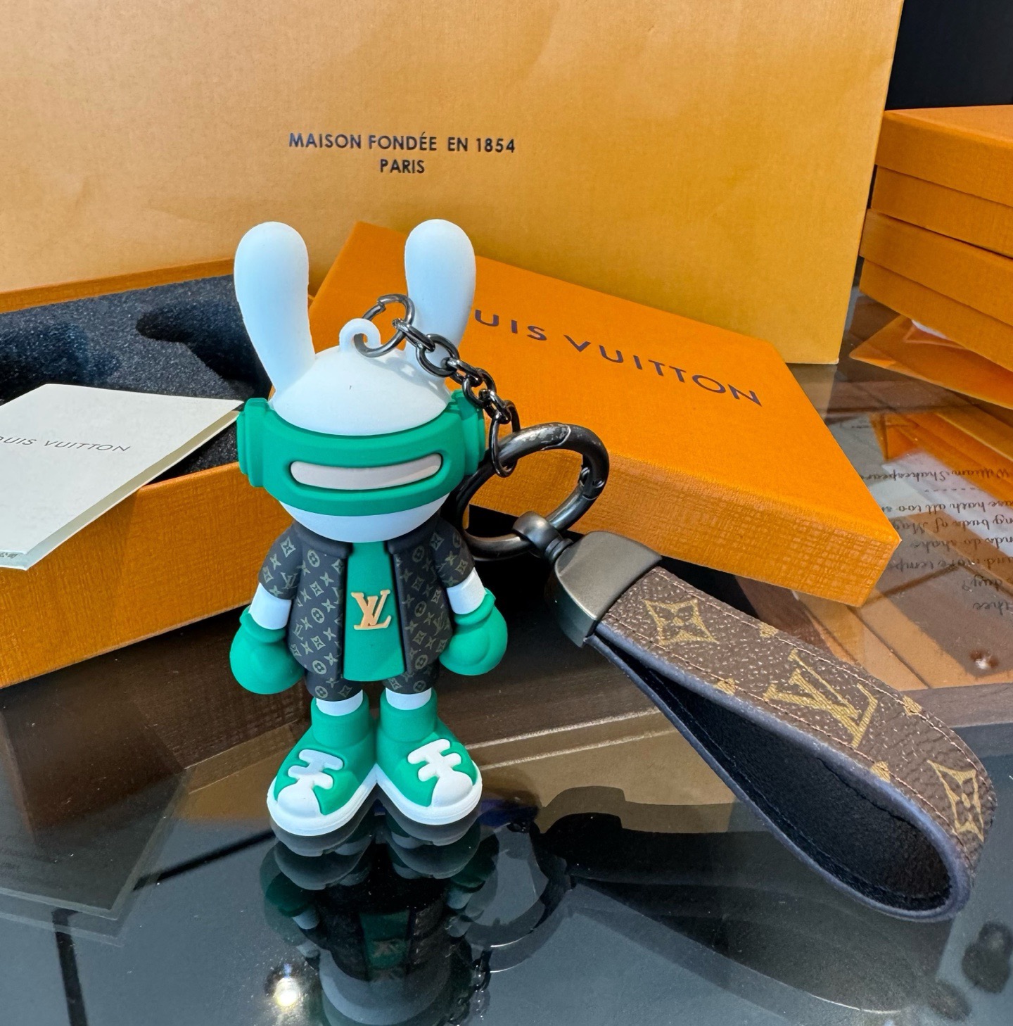 🔥LV兔子公仔钥匙扣 可拆卸当汽车摆件，网红爆款 高档装饰挂件 高版本出货 配包装