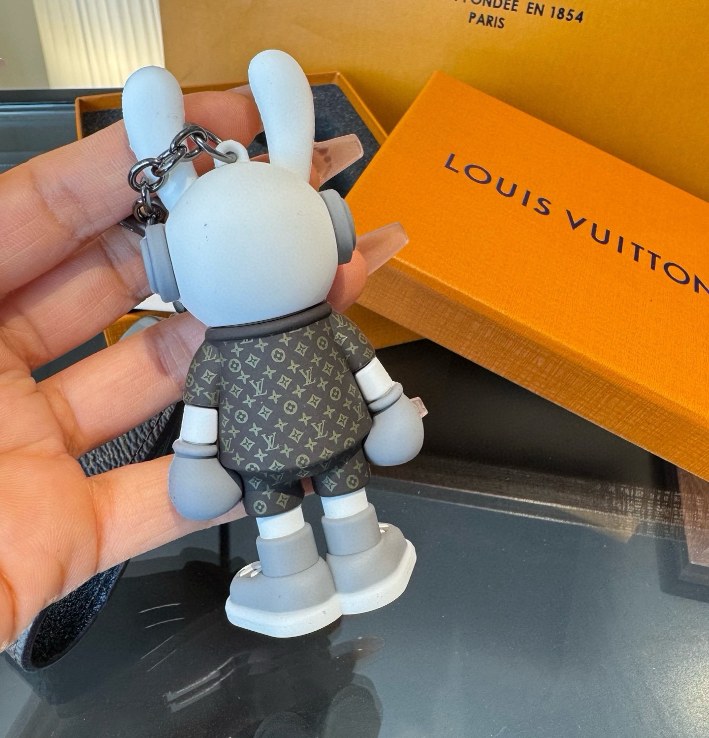 🔥LV兔子公仔钥匙扣 可拆卸当汽车摆件，网红爆款 高档装饰挂件 高版本出货 配包装