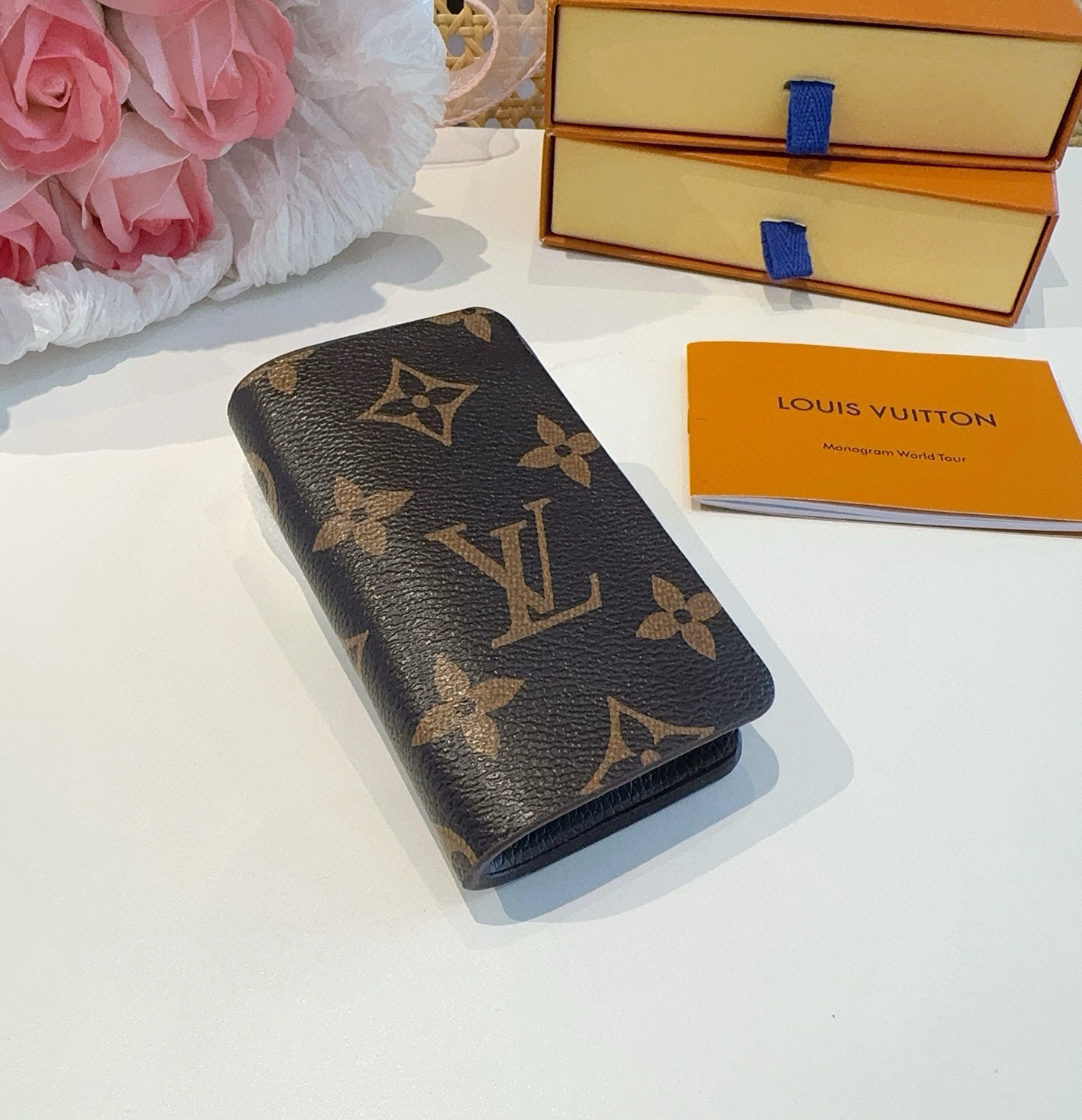 🔥LV经典老花钥匙包，车钥匙包 挂件配饰