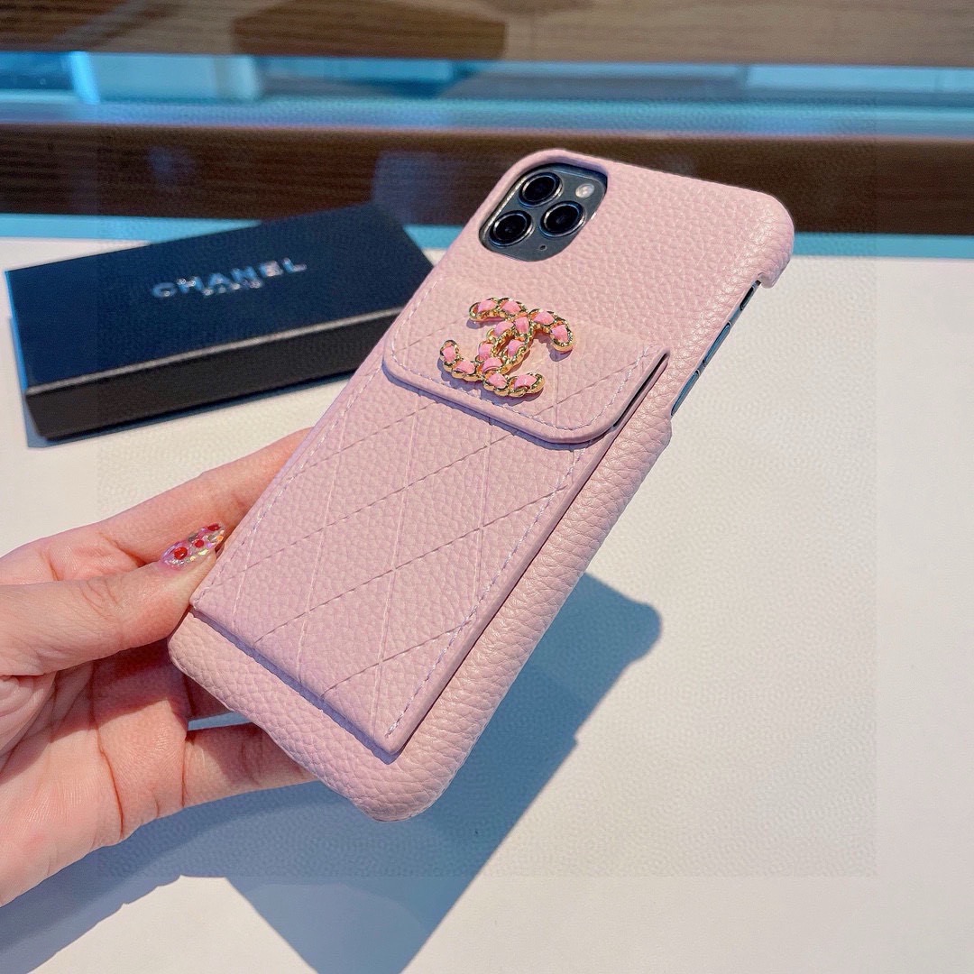 🔥新品上架～～～CHANEL香奈儿【荔枝纹卡包手机壳】独家原单💥进口皮料，高端品质 🎉 型号：为了不出现