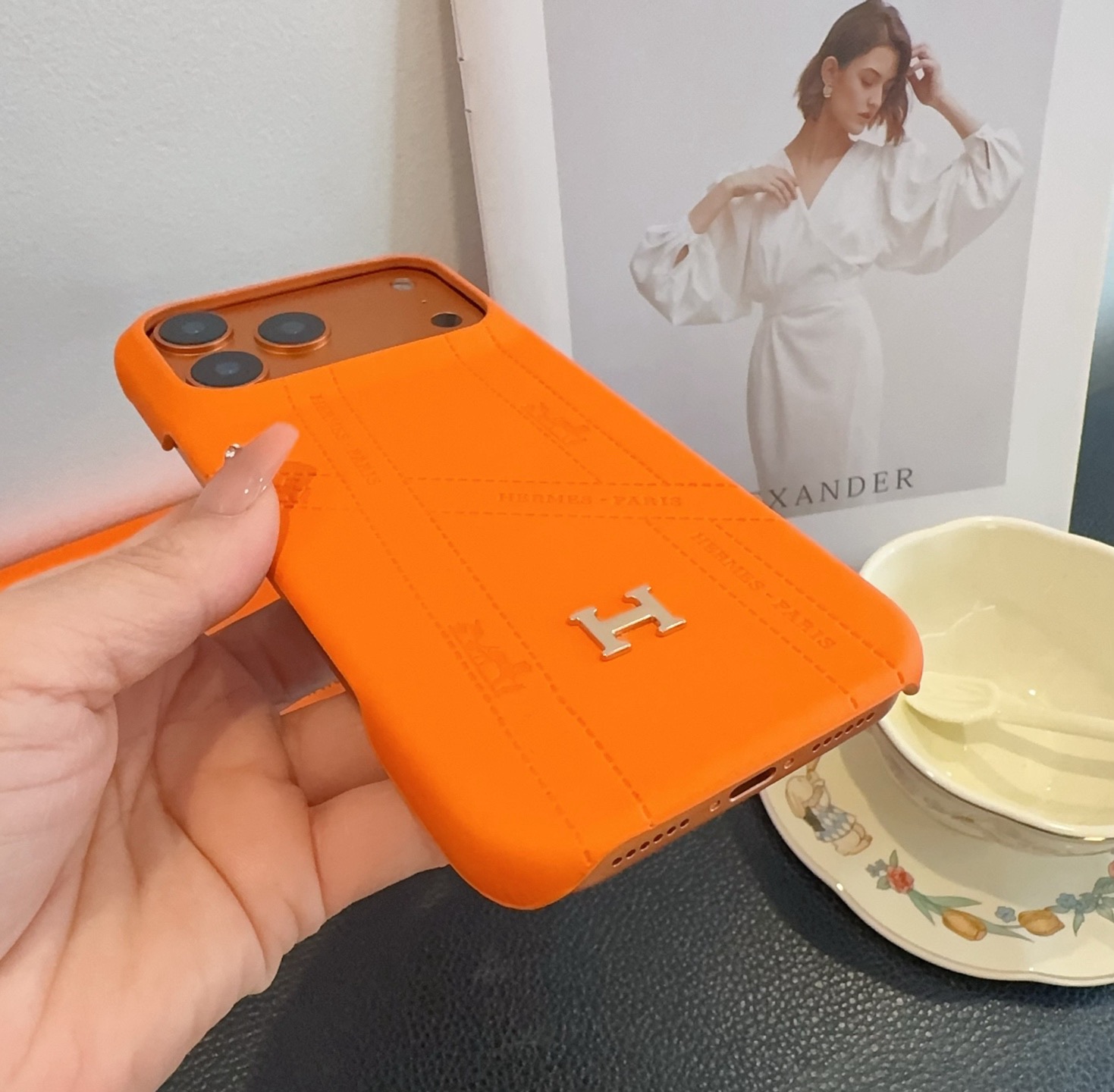 ✨✨新款上架爱马仕 Hermes手机壳 星宇橙系列手机壳型号：为了不出现报错型号，请打开本机查看手机设置