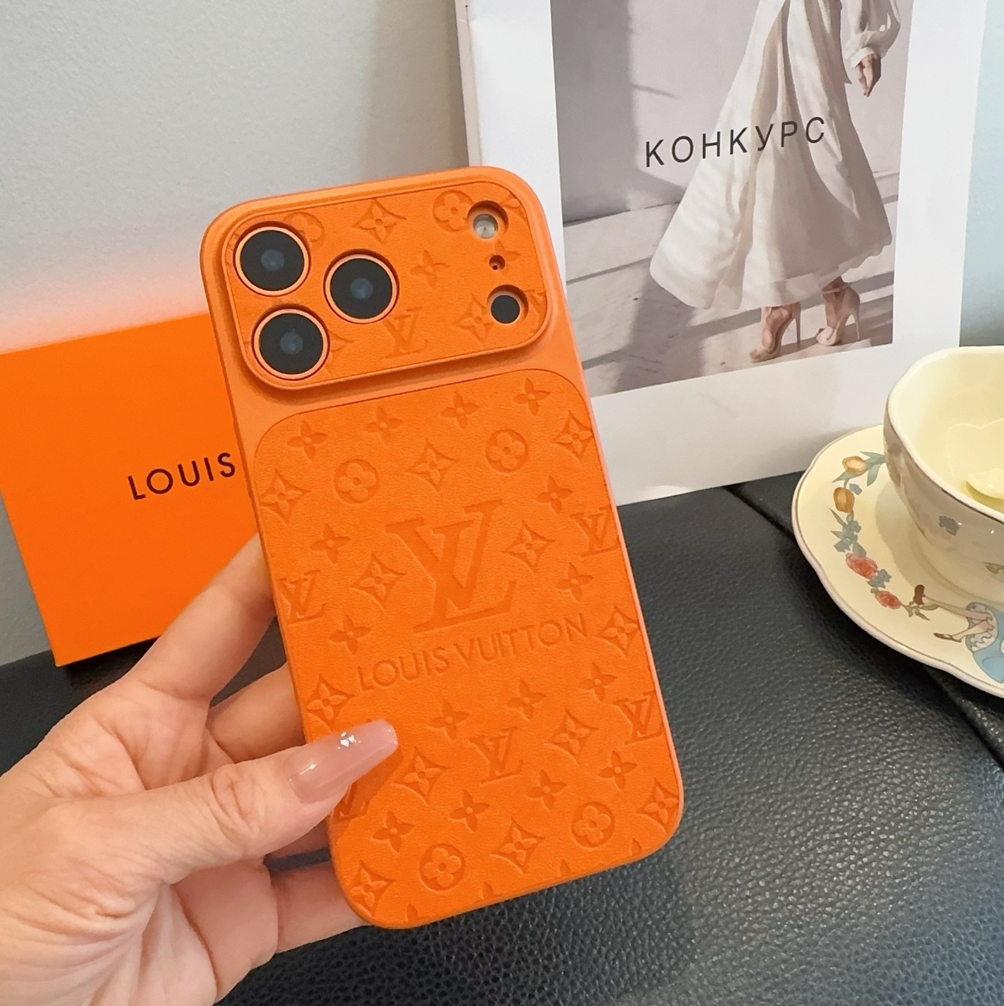 🔥Lv精孔全包手机壳 ，LV秒变皮质手机壳型号：为了不出现报错型号，请打开本机查看手机设置显示的型号⚠️