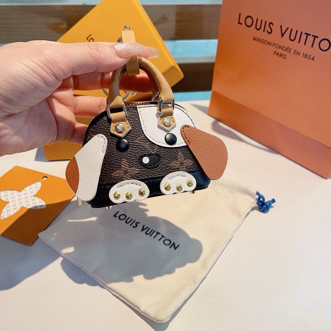 ❗爆款🔥路易威登LOUIS VUITTON 新款 mini小狗贝壳包 LV包包挂饰，钥匙扣，零钱包，耳机