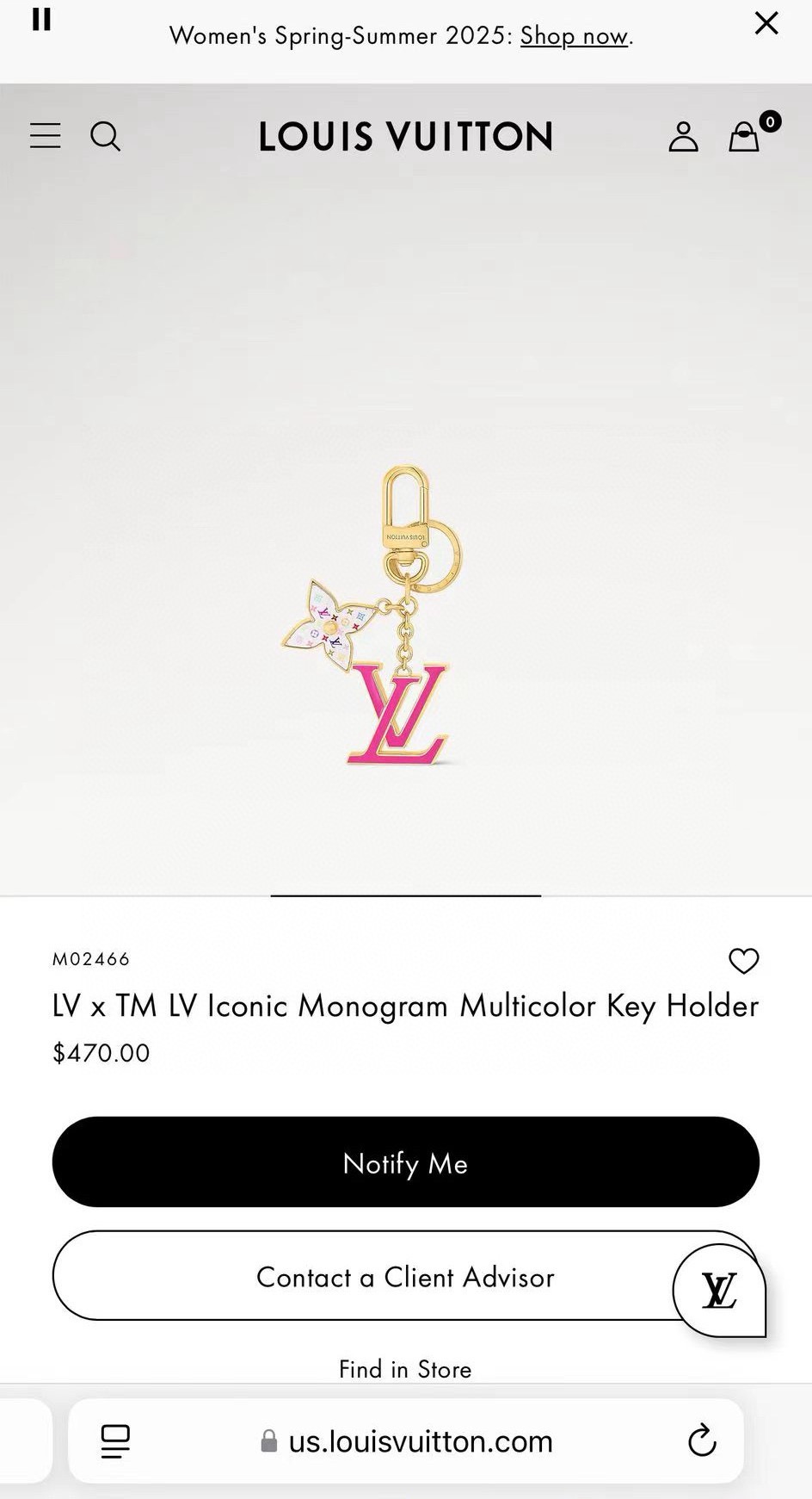 🔥村上隆三彩系列 白三彩 黑三彩 老花 LV 钥匙扣 SPring Street 包饰与钥匙扣 包包挂件