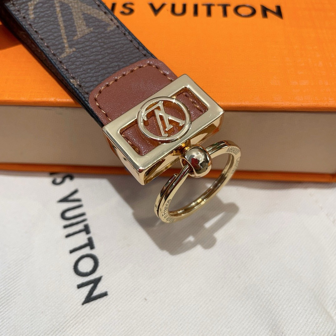 🔥爆款推荐 驴家达芙妮系列老花钥匙扣 车钥匙扣 DauPhine Dragonne 钥匙扣彰显金属匠艺与