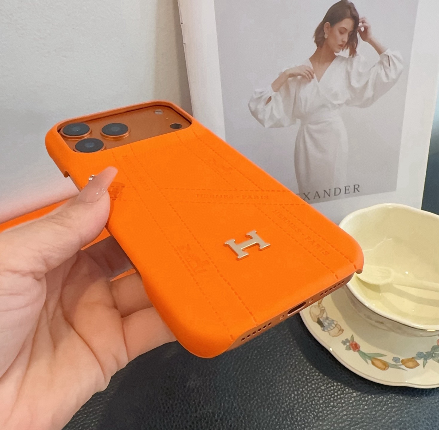 ✨✨新款上架爱马仕 Hermes手机壳 星宇橙系列手机壳型号：为了不出现报错型号，请打开本机查看手机设置