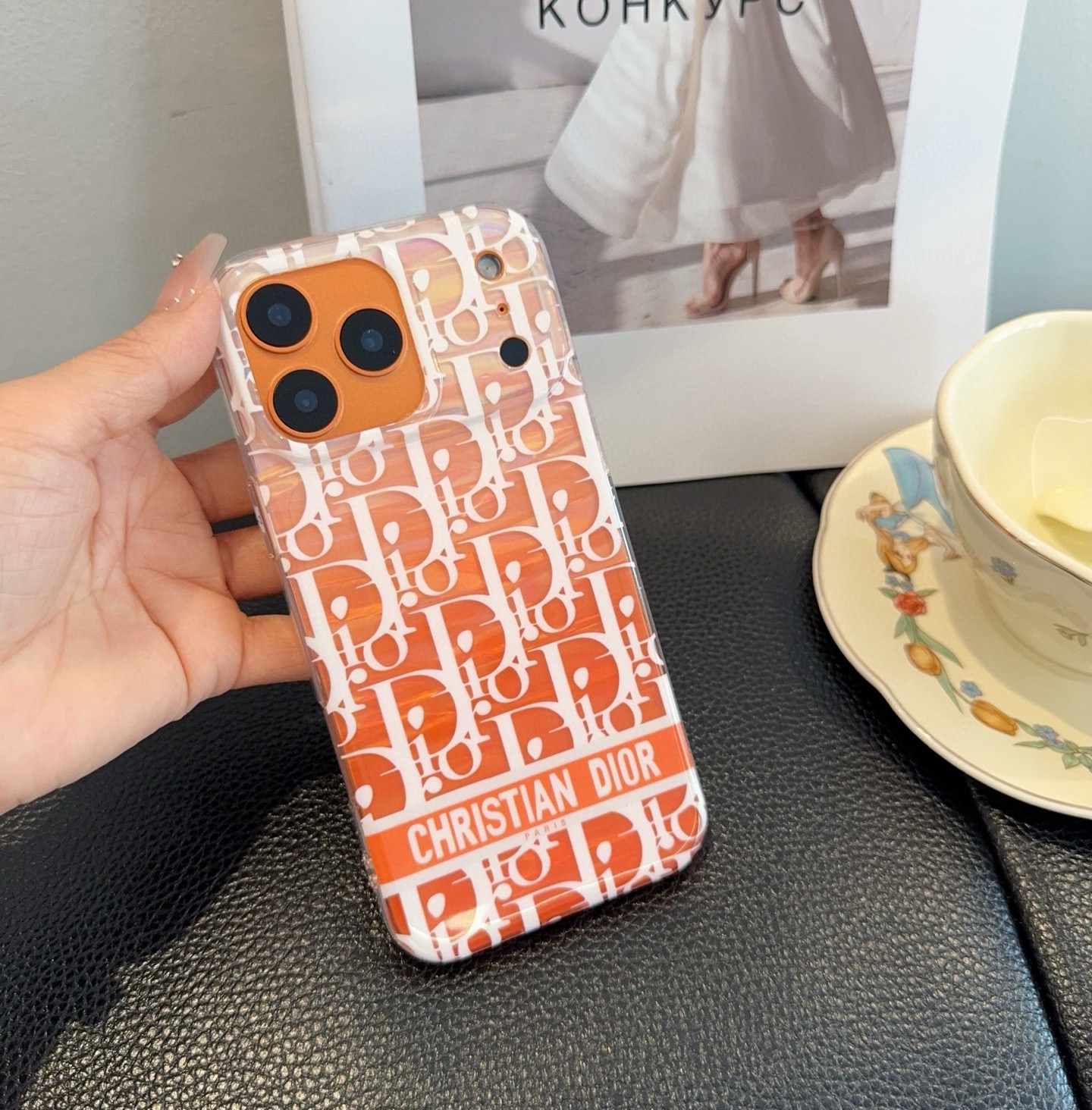 星宇橙系列 Dior手机壳型号：为了不出现报错型号，请打开本机查看手机设置显示的型号⚠️⚠️⚠️iPho