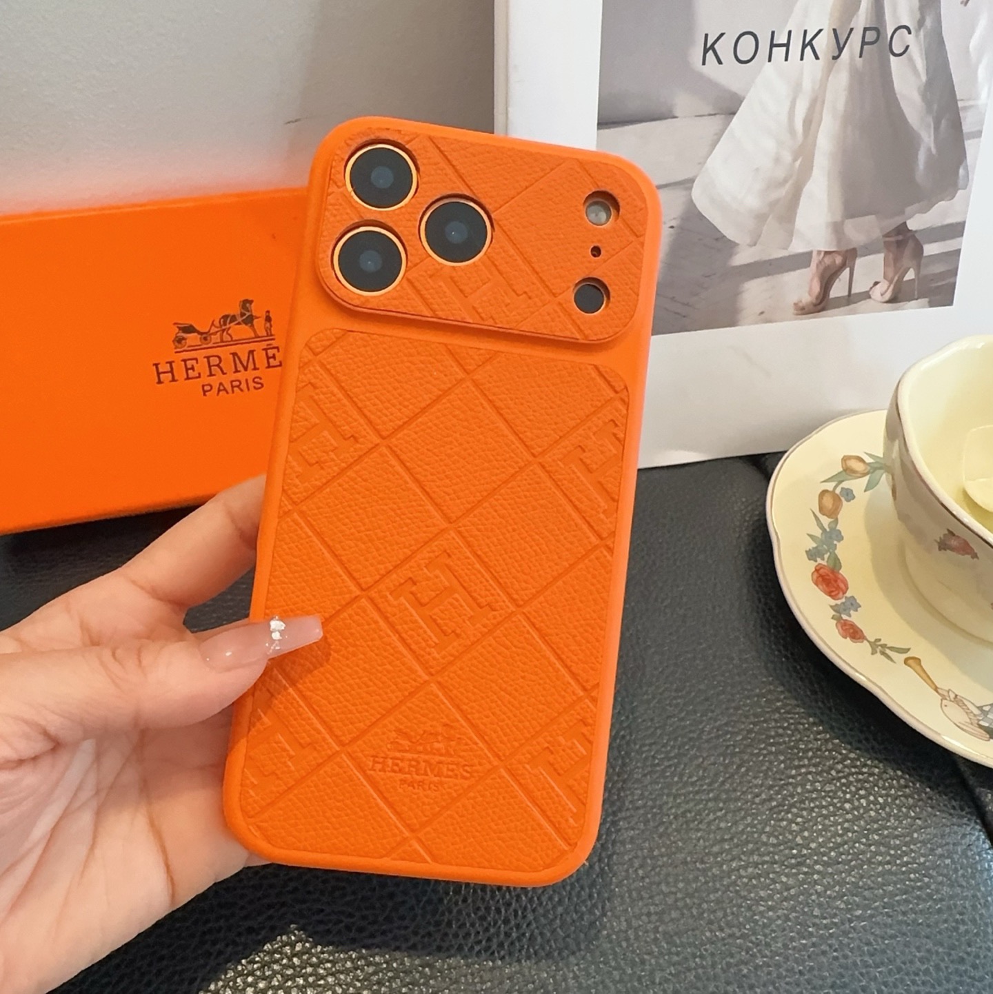 星宇橙系列 爱马仕全包手机壳型号：为了不出现报错型号，请打开本机查看手机设置显示的型号⚠️⚠️⚠️iPh