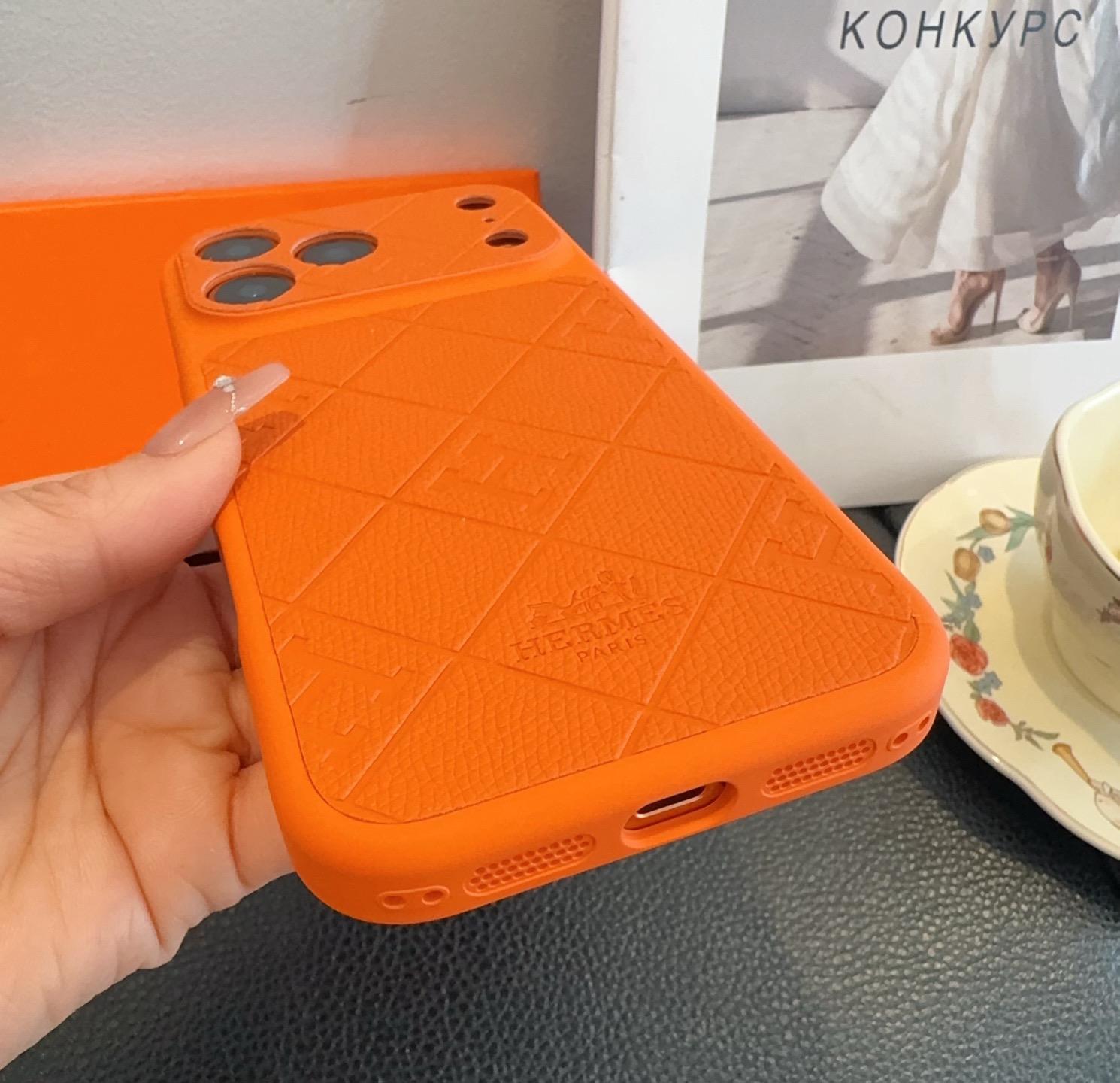 星宇橙系列 爱马仕全包手机壳型号：为了不出现报错型号，请打开本机查看手机设置显示的型号⚠️⚠️⚠️iPh